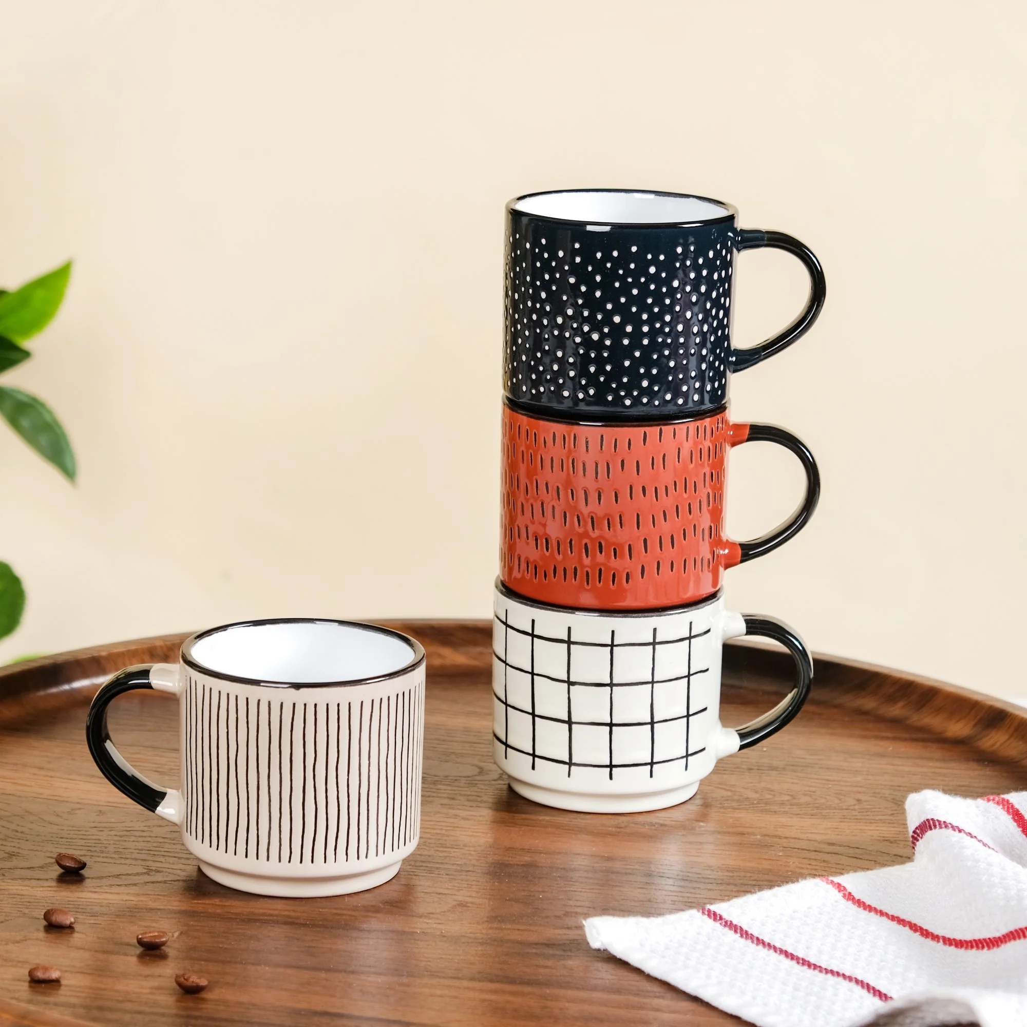 Set Of 4 Sienna Stackable Tea Cup 275ml - Image 3
