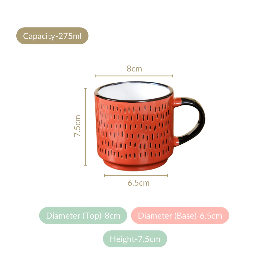Set Of 4 Sienna Stackable Tea Cup 275ml - Image 4