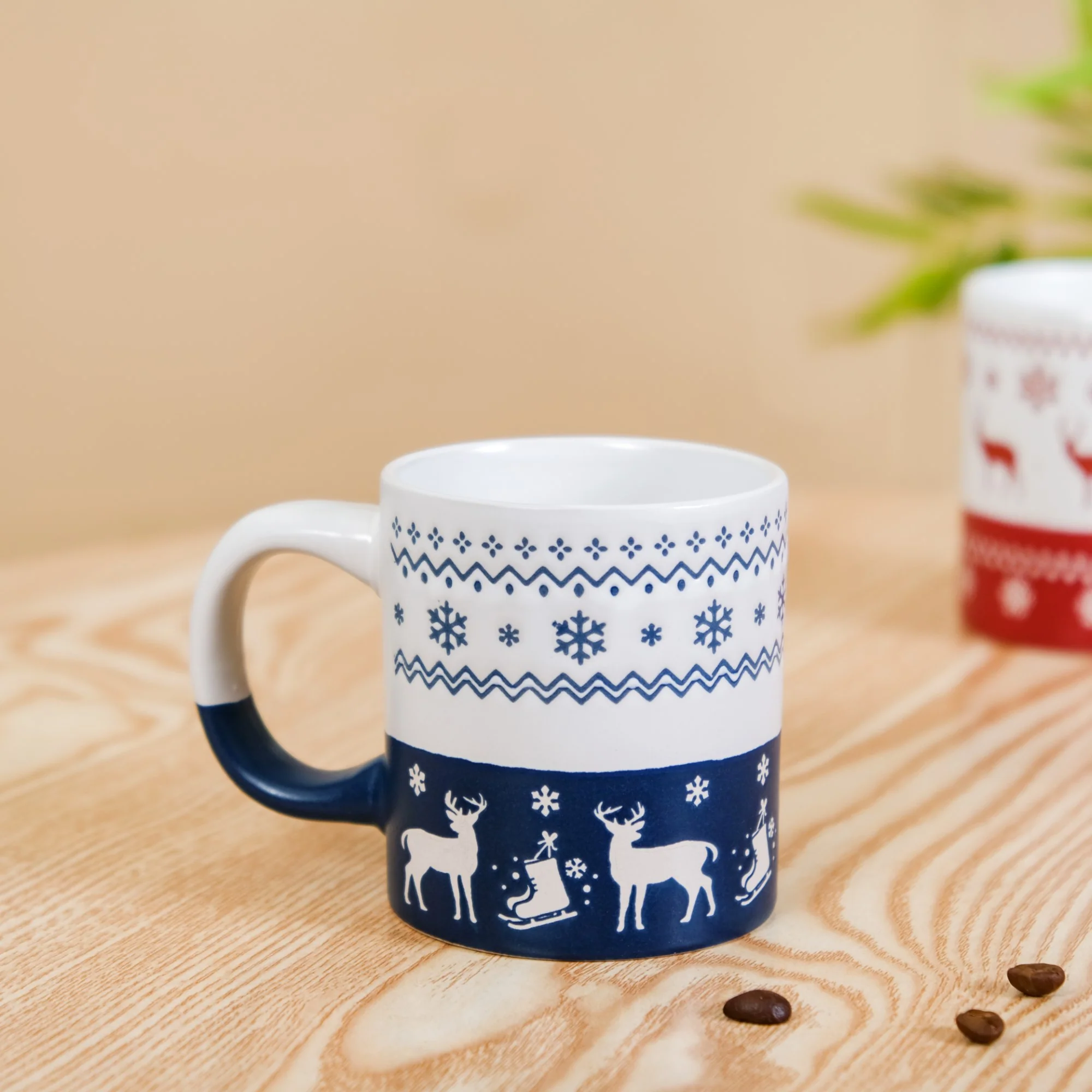 Set Of 4 Winter Wonderland Ceramic Coffee Mug 250ml - Image 9