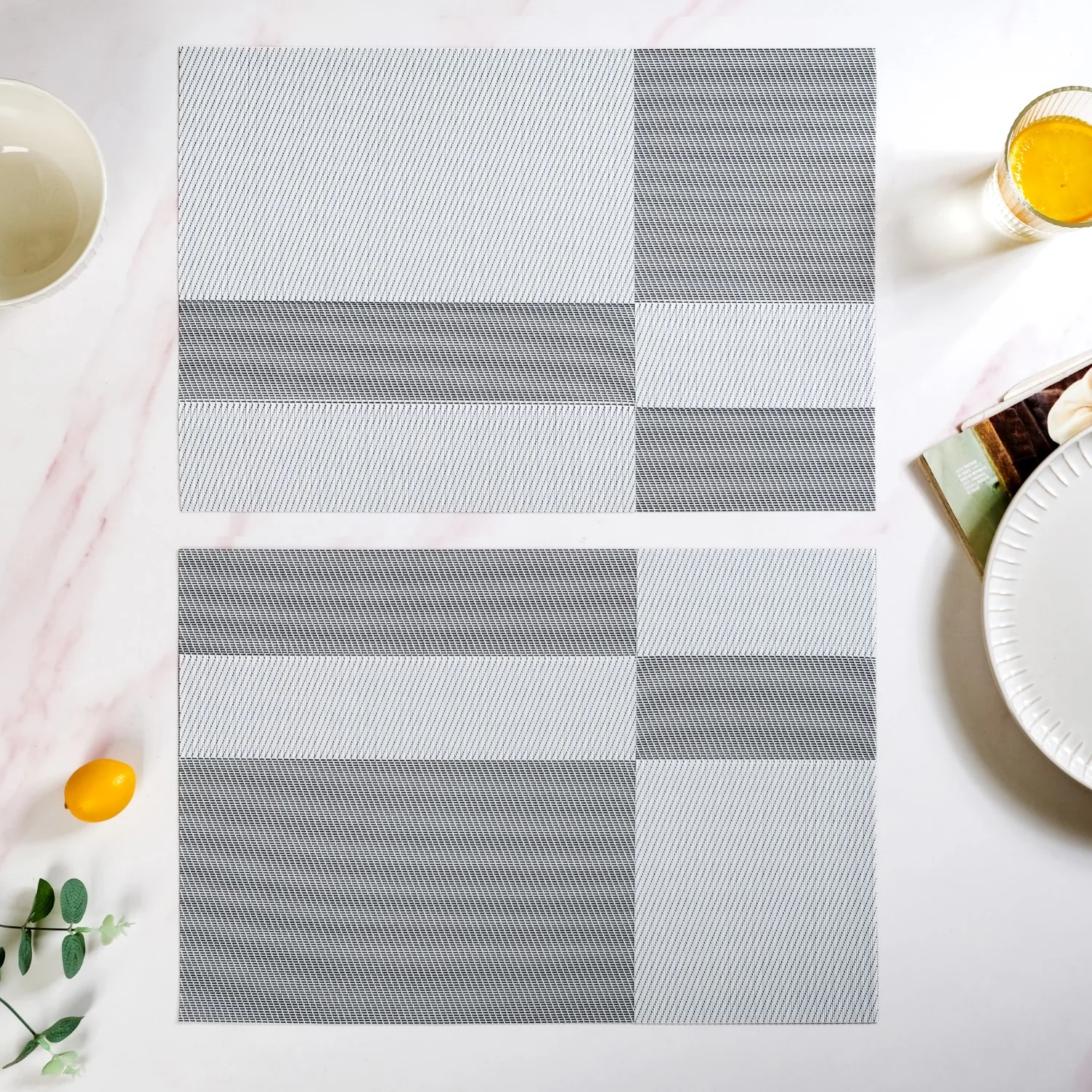 Set Of 6 Light Grey Table Mat - Image 7