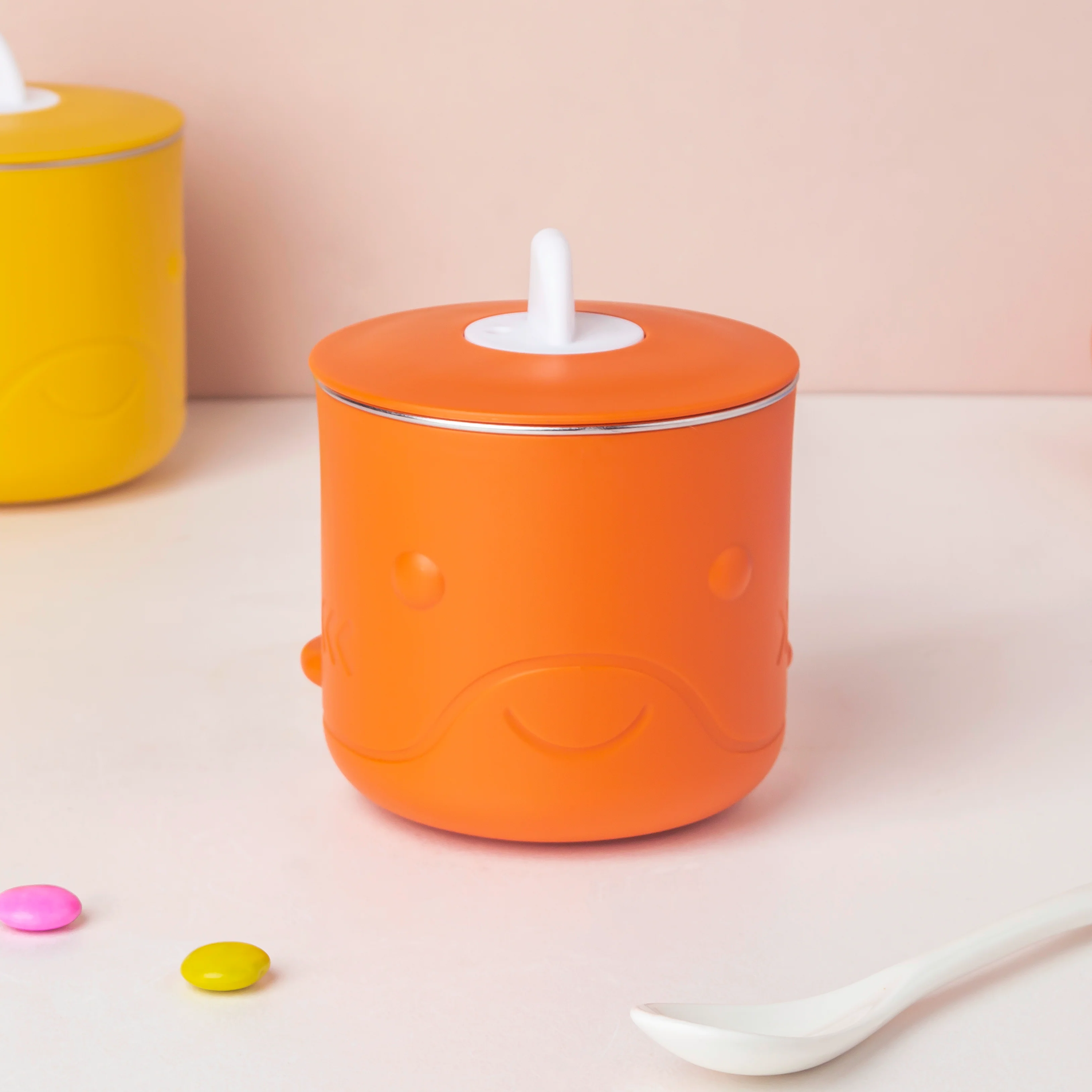 Keep Warm Stainless Steel Feeding Cup Orange 200 ml - Image 8