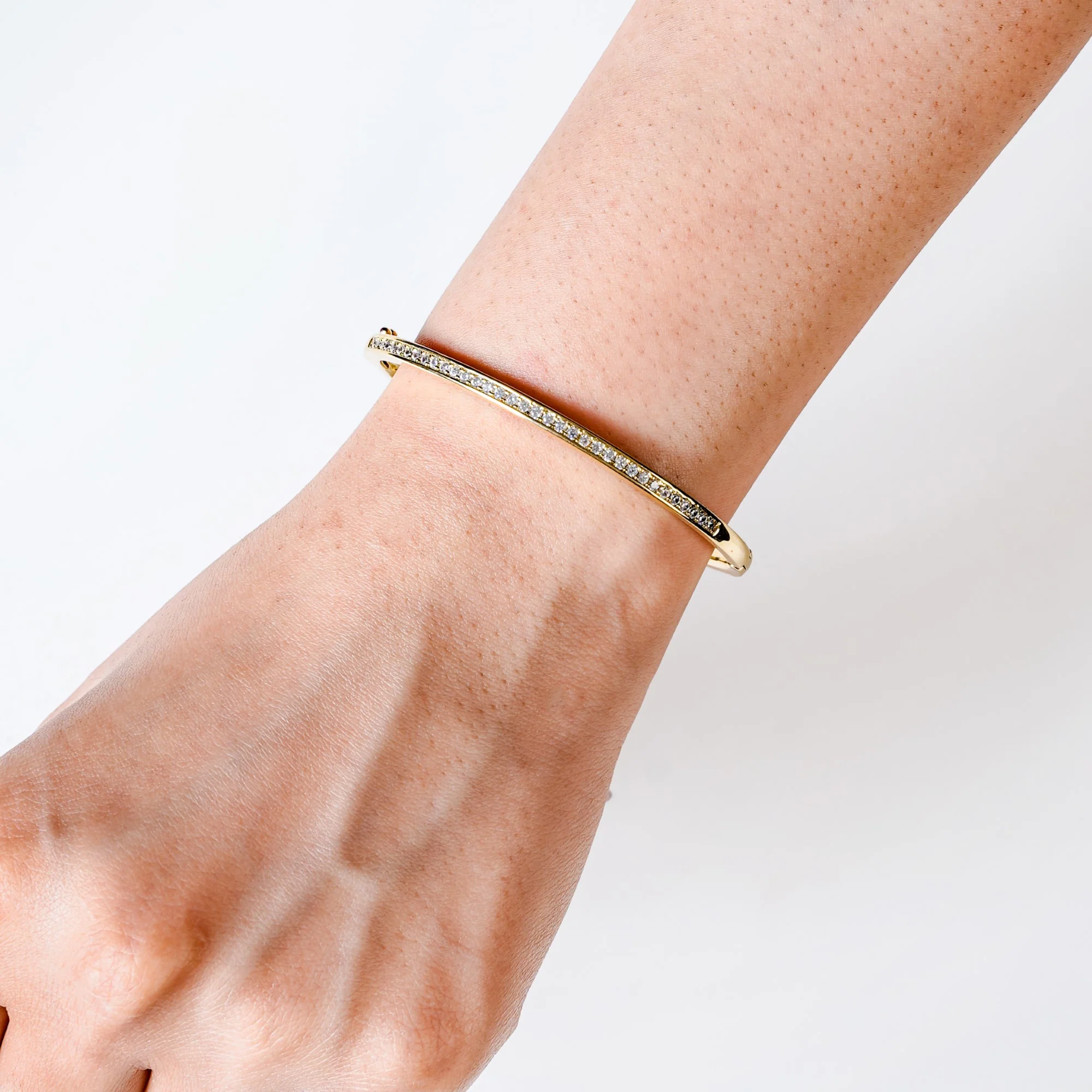 Shimmery Diamond Gold Bracelet - Image 2