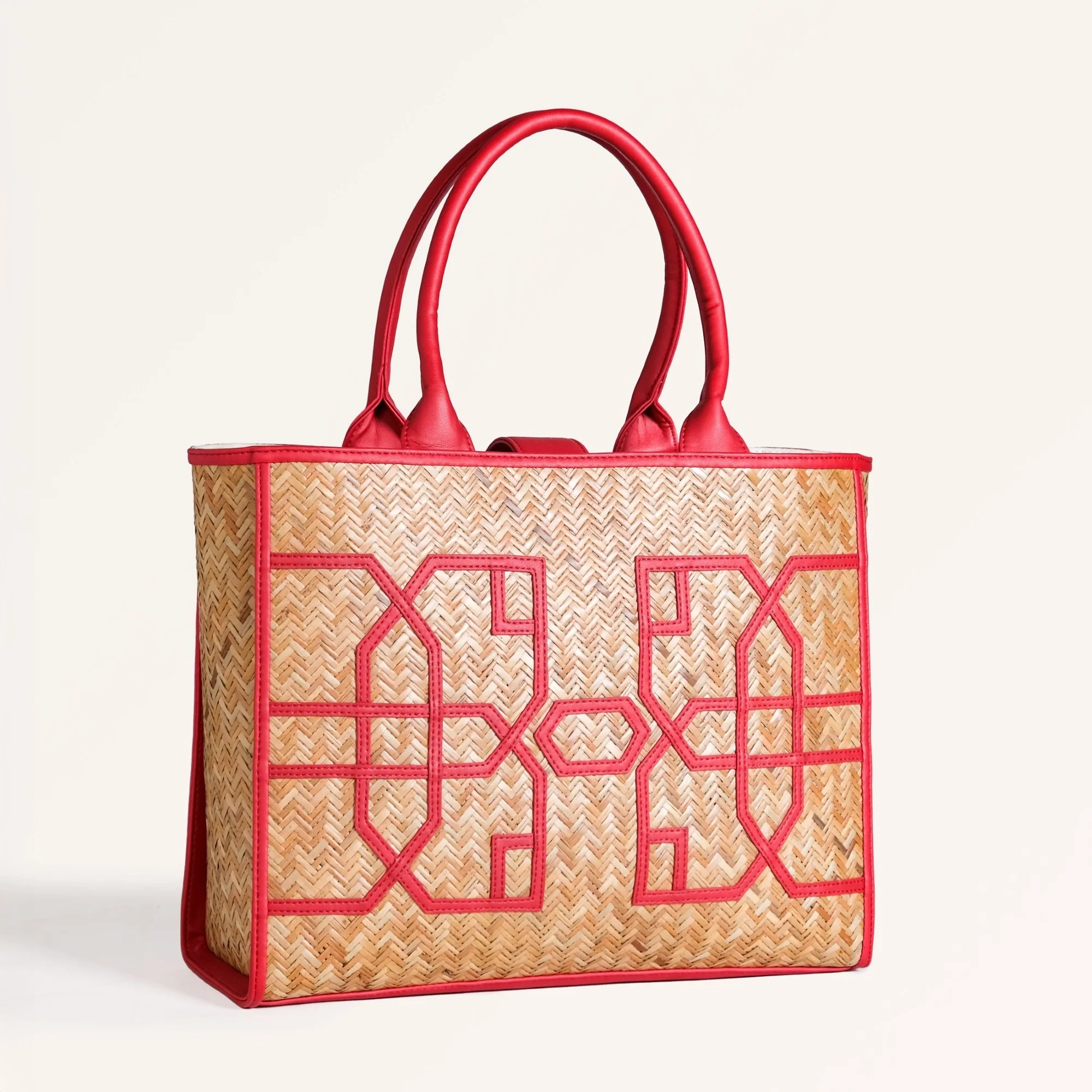 BreezeBag Ruby Red Weave Carryall Tote - Image 13