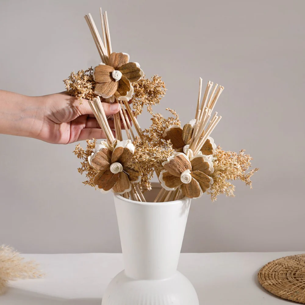 Shola Blossom Reed Mini Bouquet Set Of 4 - Image 6
