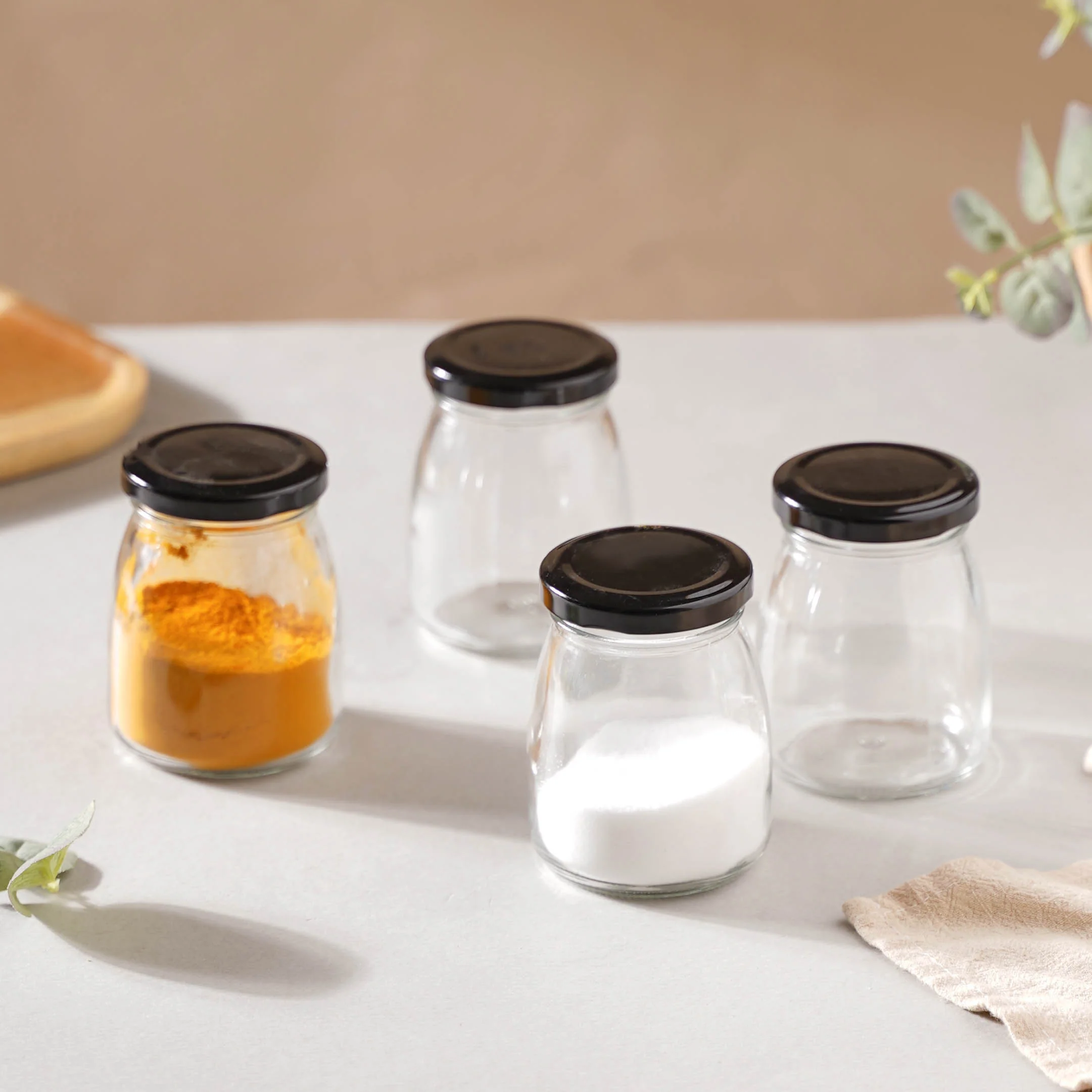 Short Glass Storage Container Set of 4 - Image 4