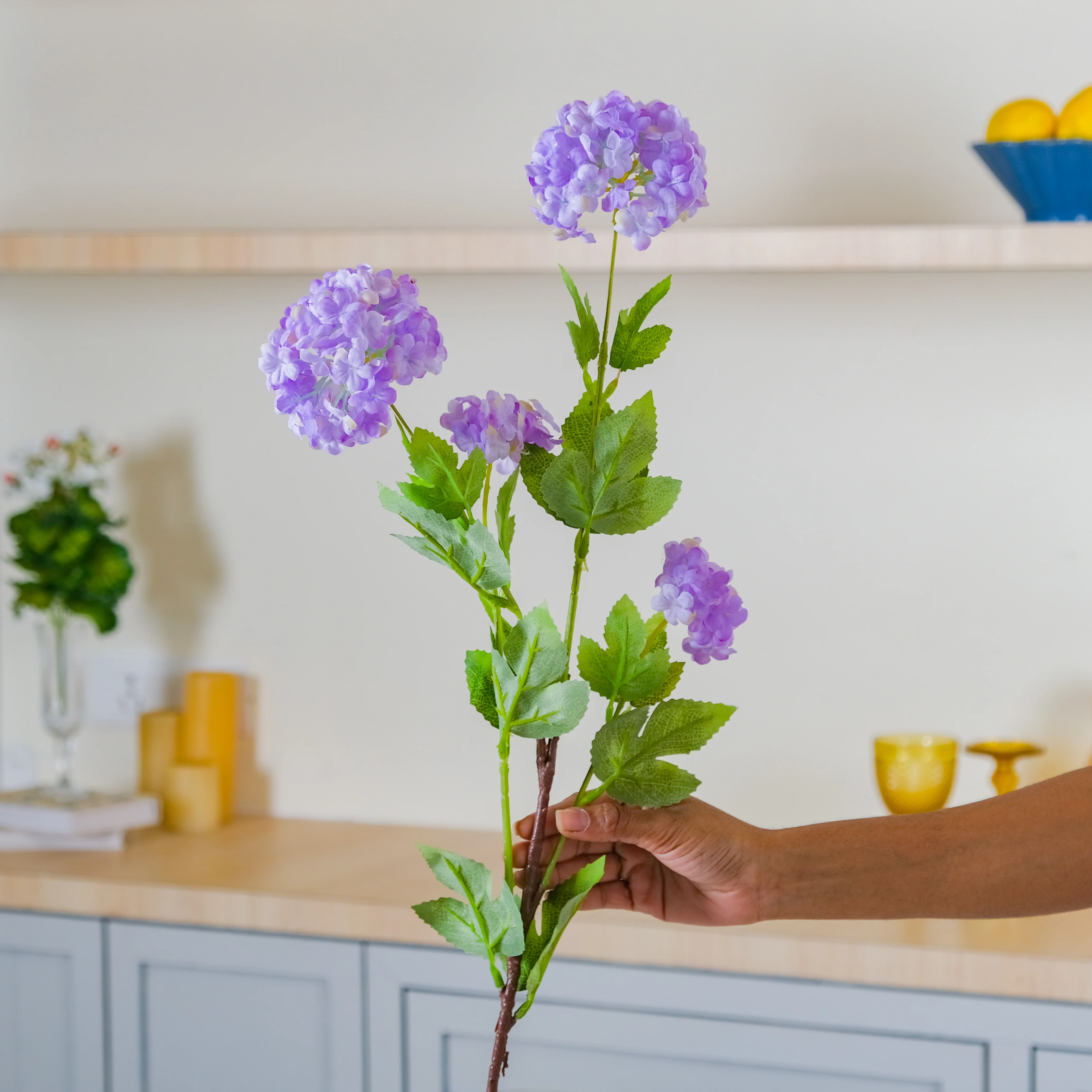 Silk Hydrangea Stem - Image 8