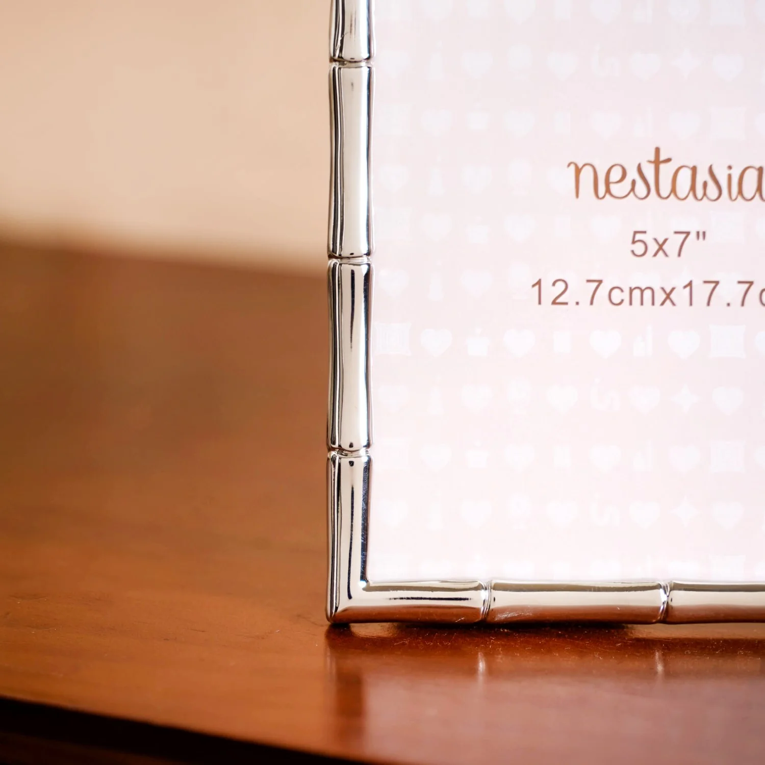 Silver Chic Bamboo Design Photo Frame Large 13x18cm - Image 6