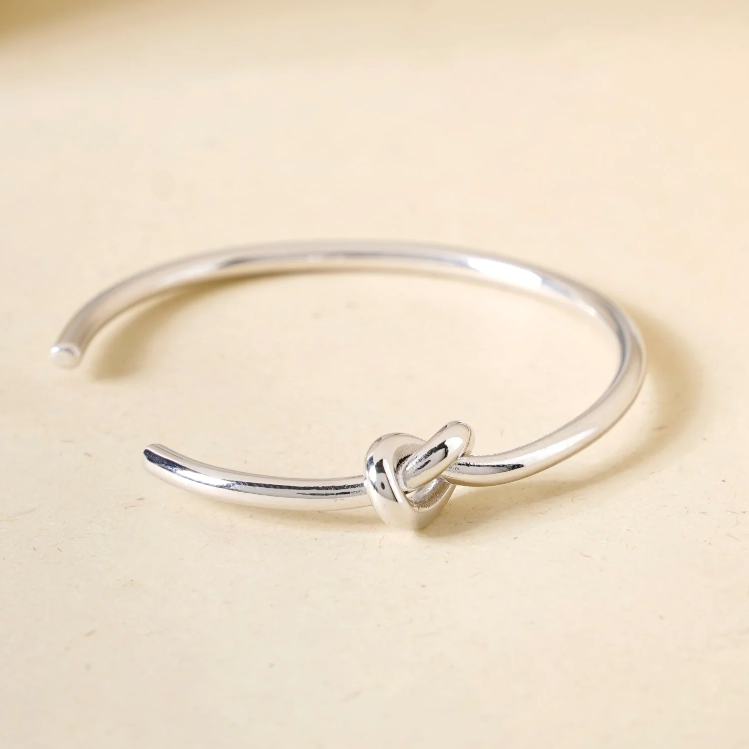 Silver Knot Cuffed Bracelet - Image 6