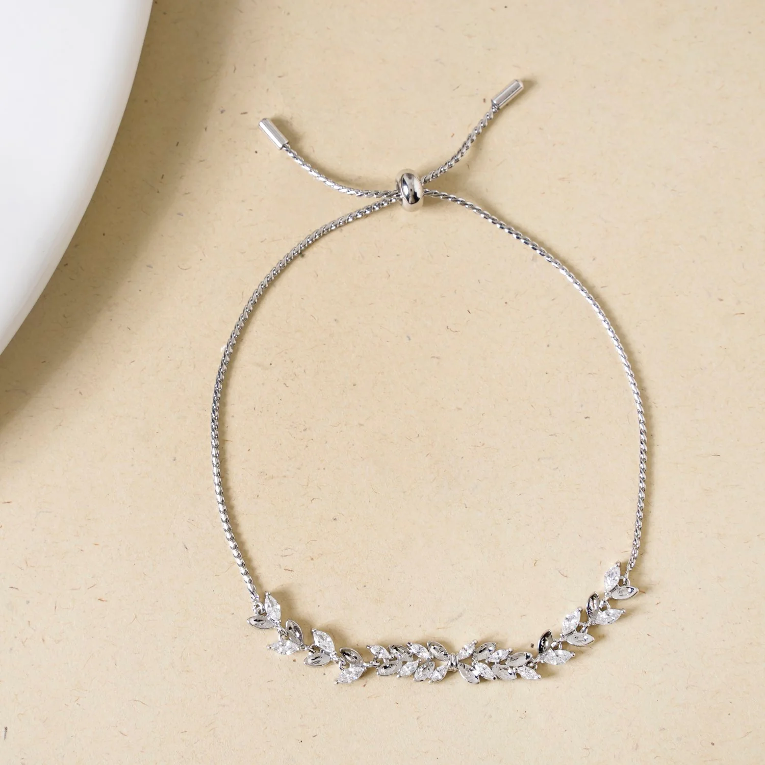 Silver Leafline Bracelet