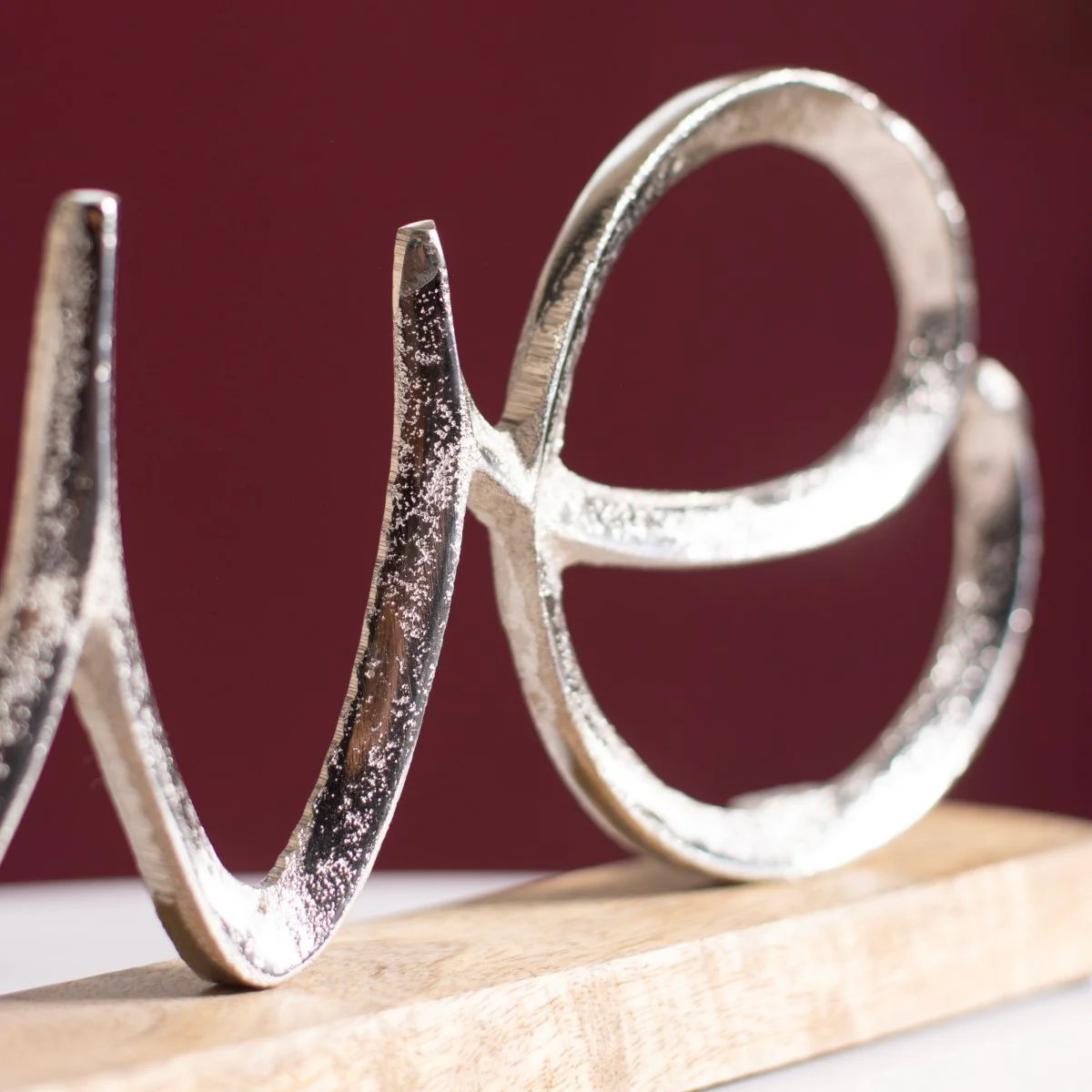 Silver Love Decor Showpiece For Home - Image 6