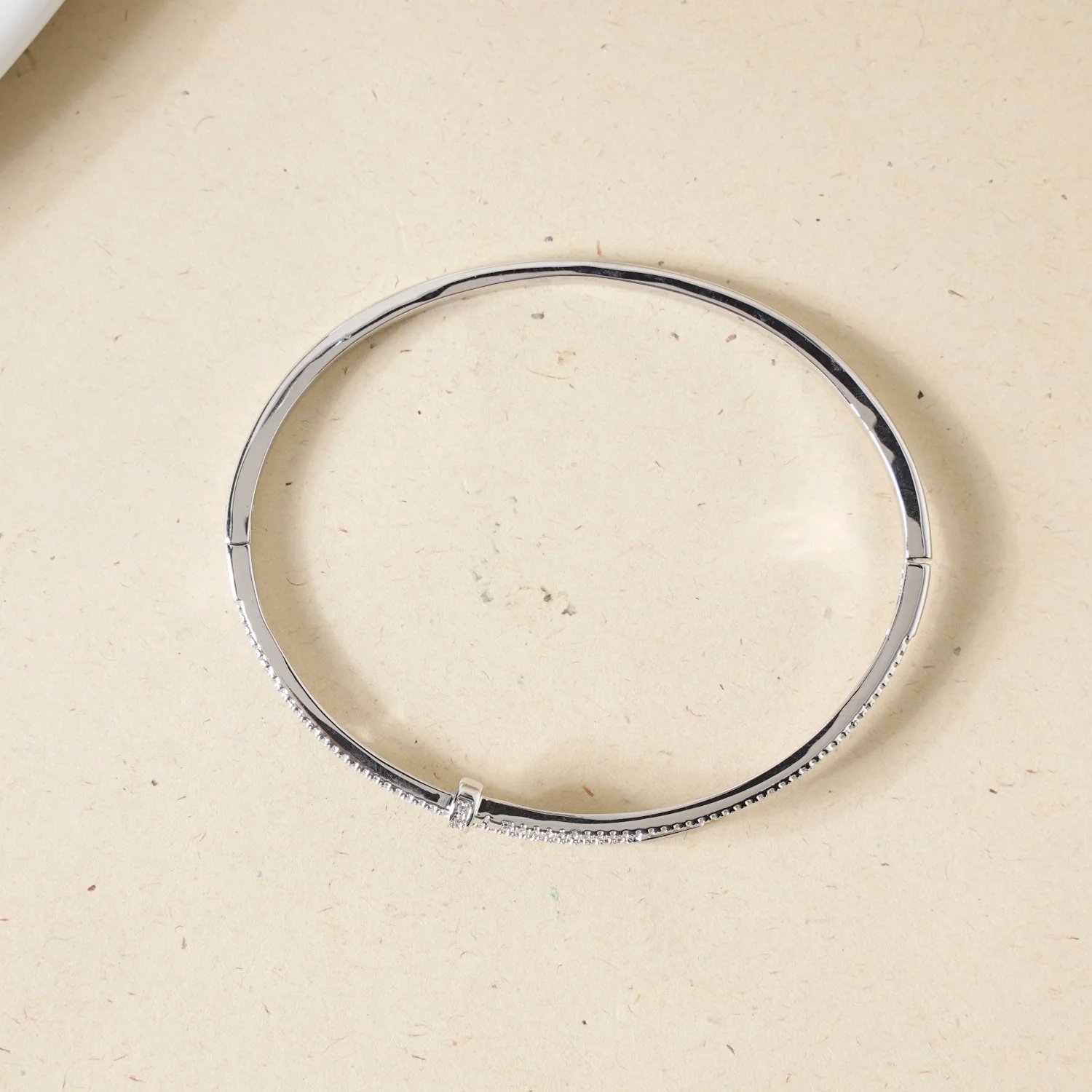 Silver Nail Glittery Bracelet - Image 6