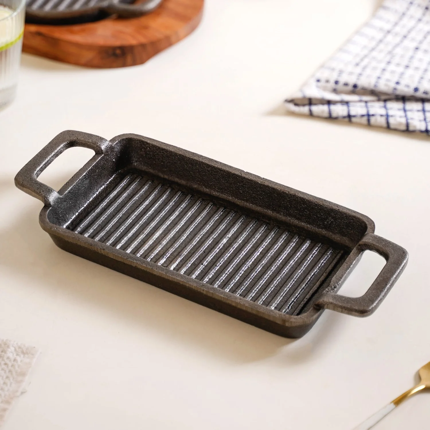 Sizzler Hotplate Grill With Wooden Tray - Image 7