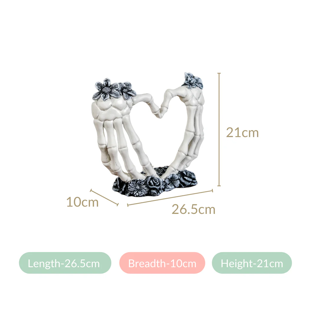 Skeleton Love Hands Decor Showpiece - Image 4