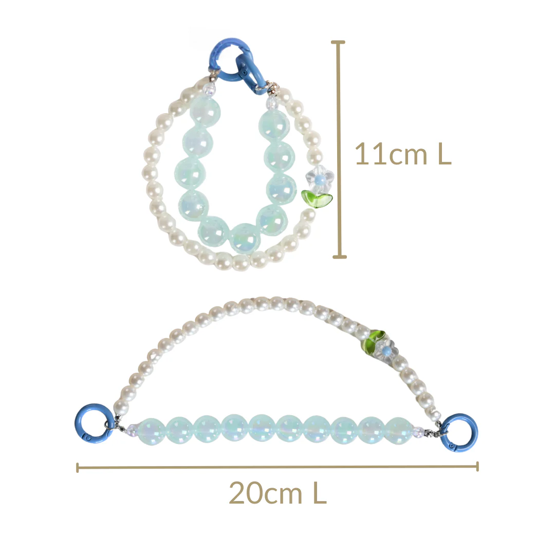Sky Pearl Harmony Beaded Keychain - Image 4