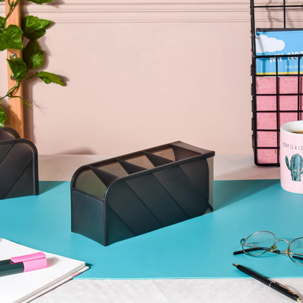 Slanting Desk Organiser Black Set Of 2 - Image 5