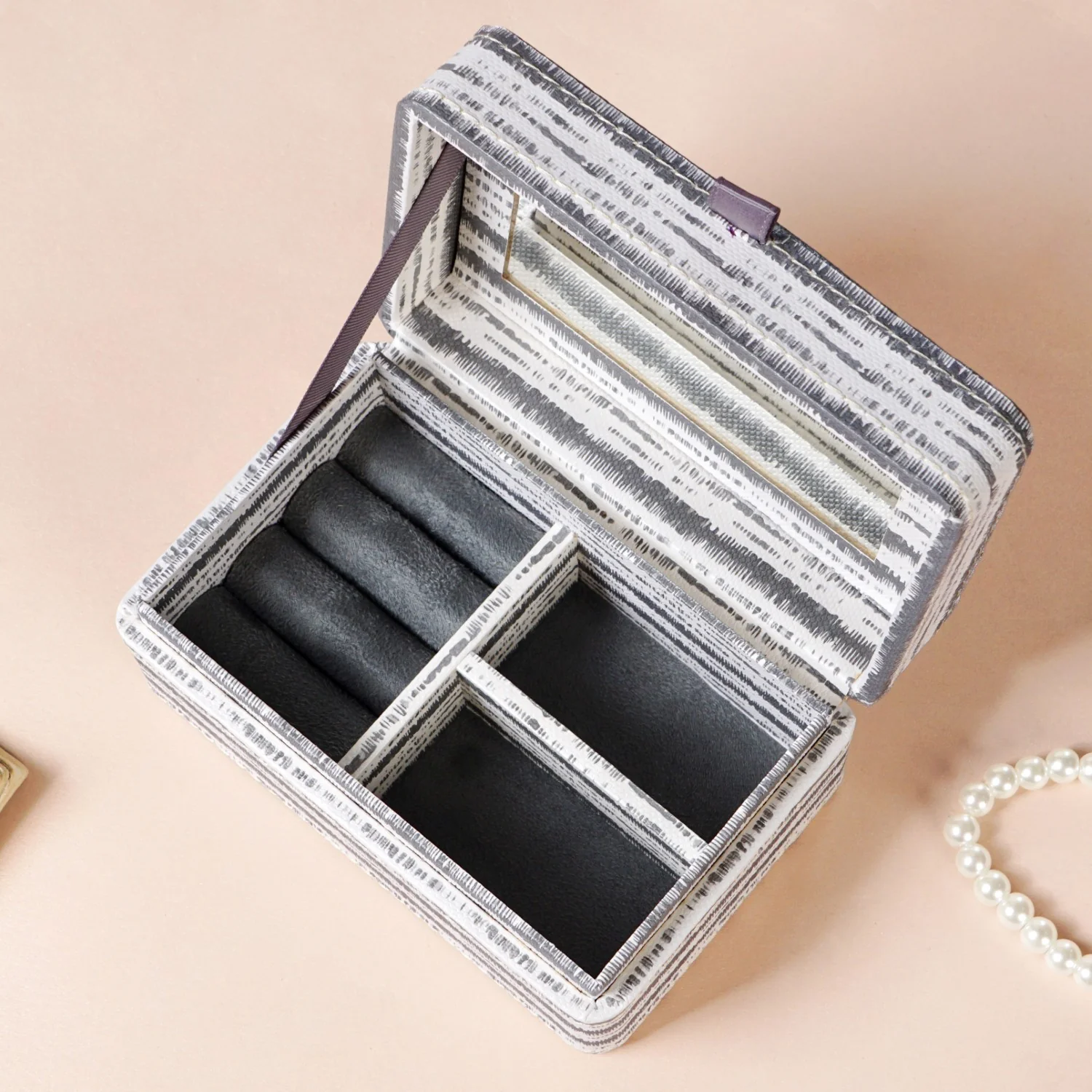 SlateLine Portable Jewellery Box With Mirror - Image 7