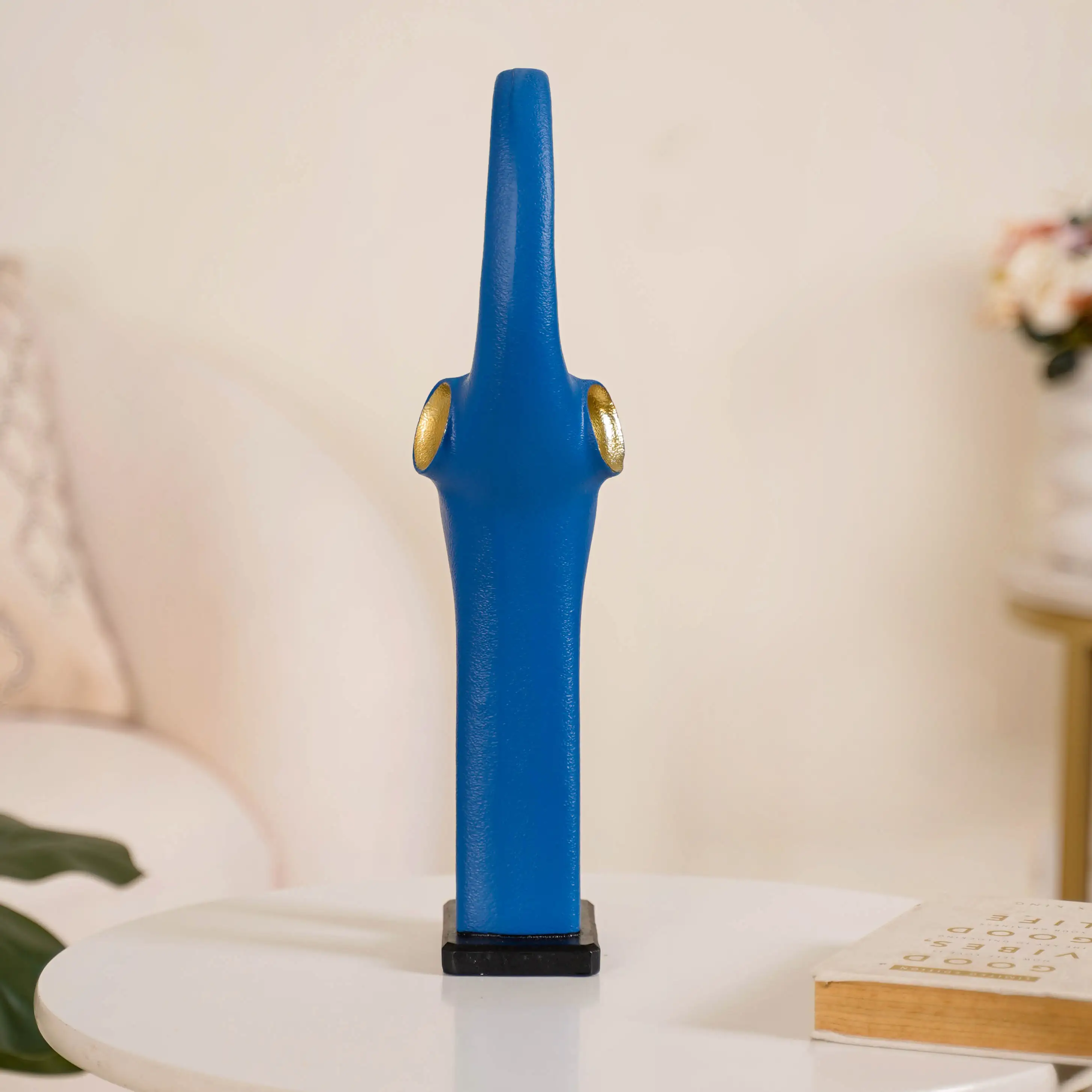 Sleek Elephant Figurine For Decor Blue - Image 10