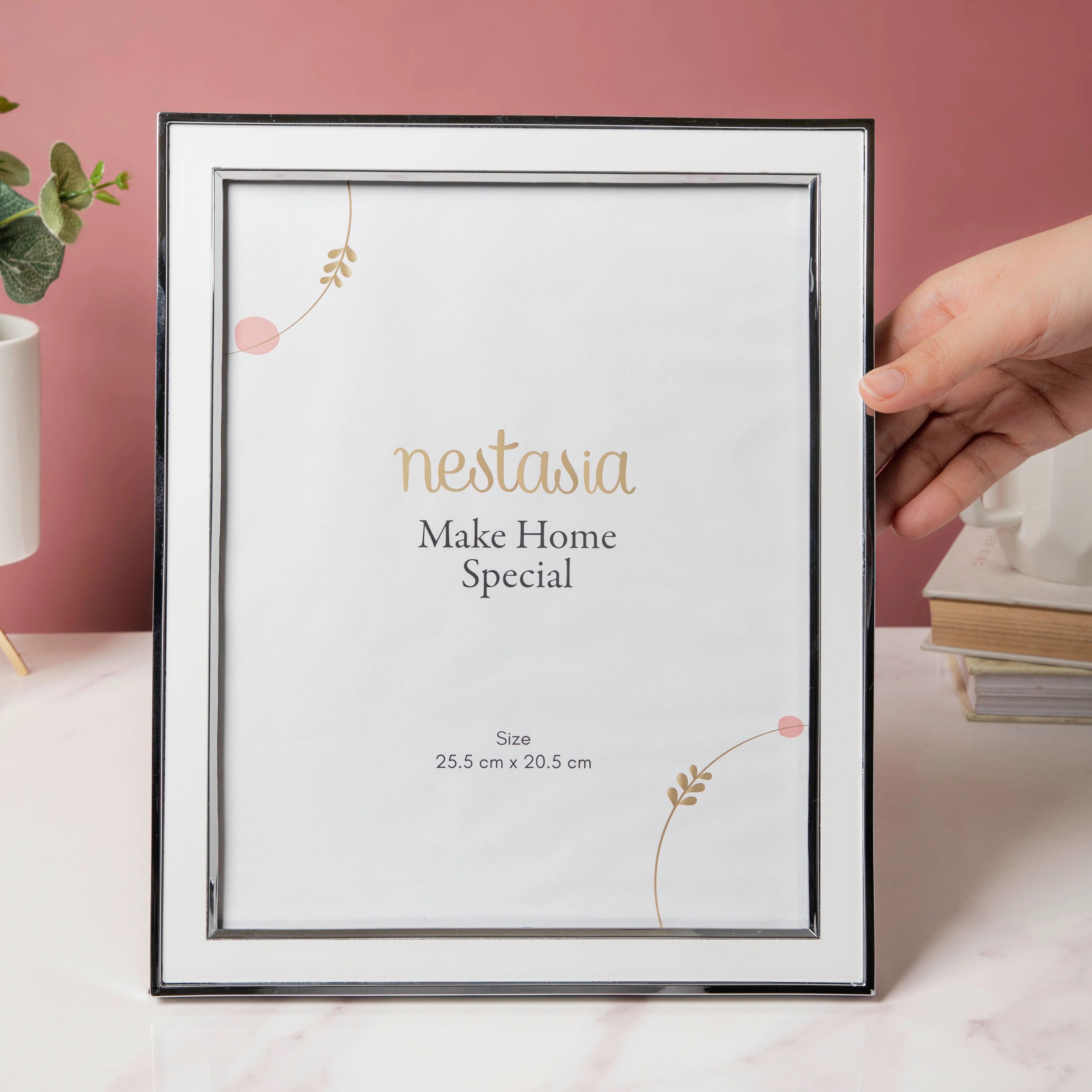 Sleek White Photo Frame 11 Inch