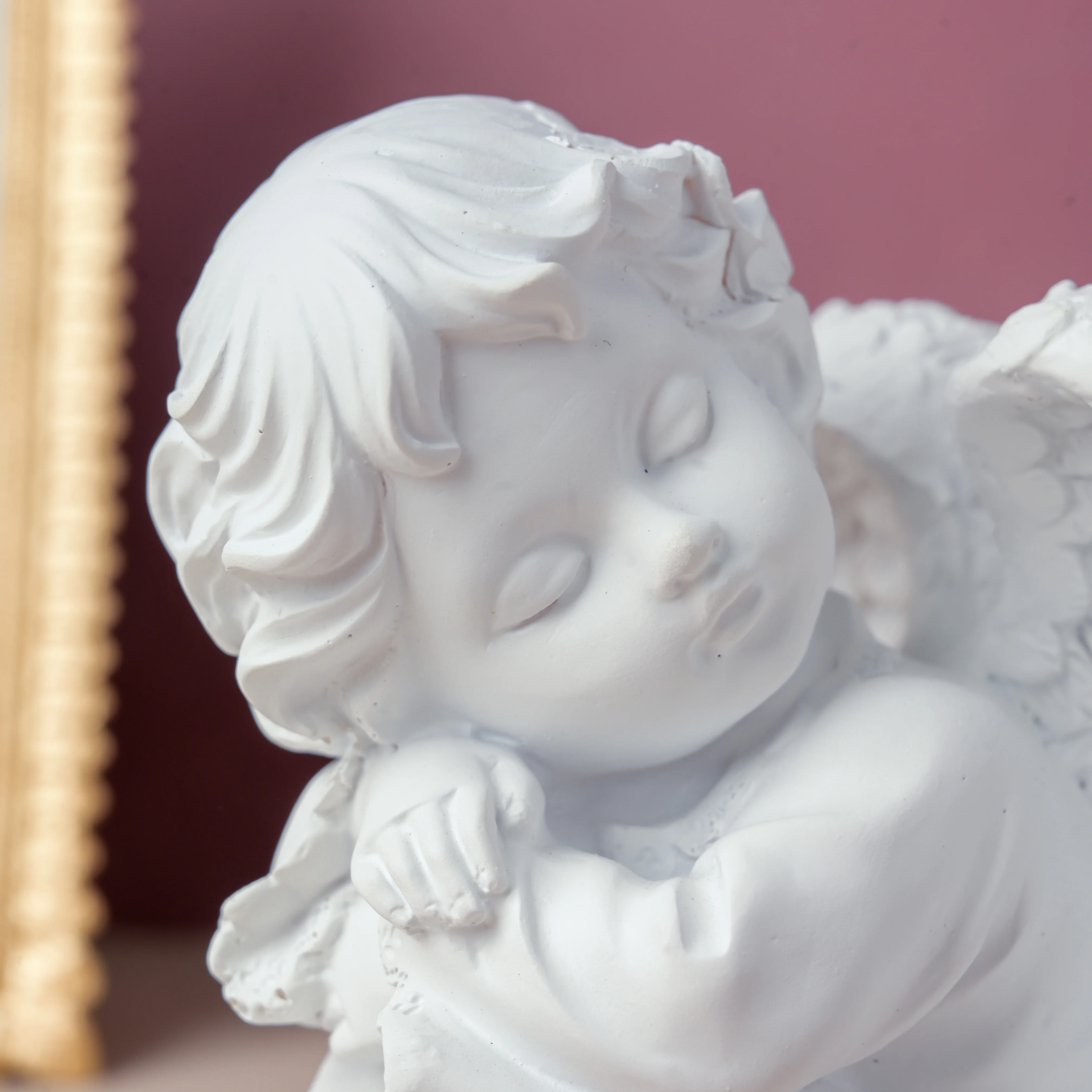 Sleeping Angel Statue Left - Image 4