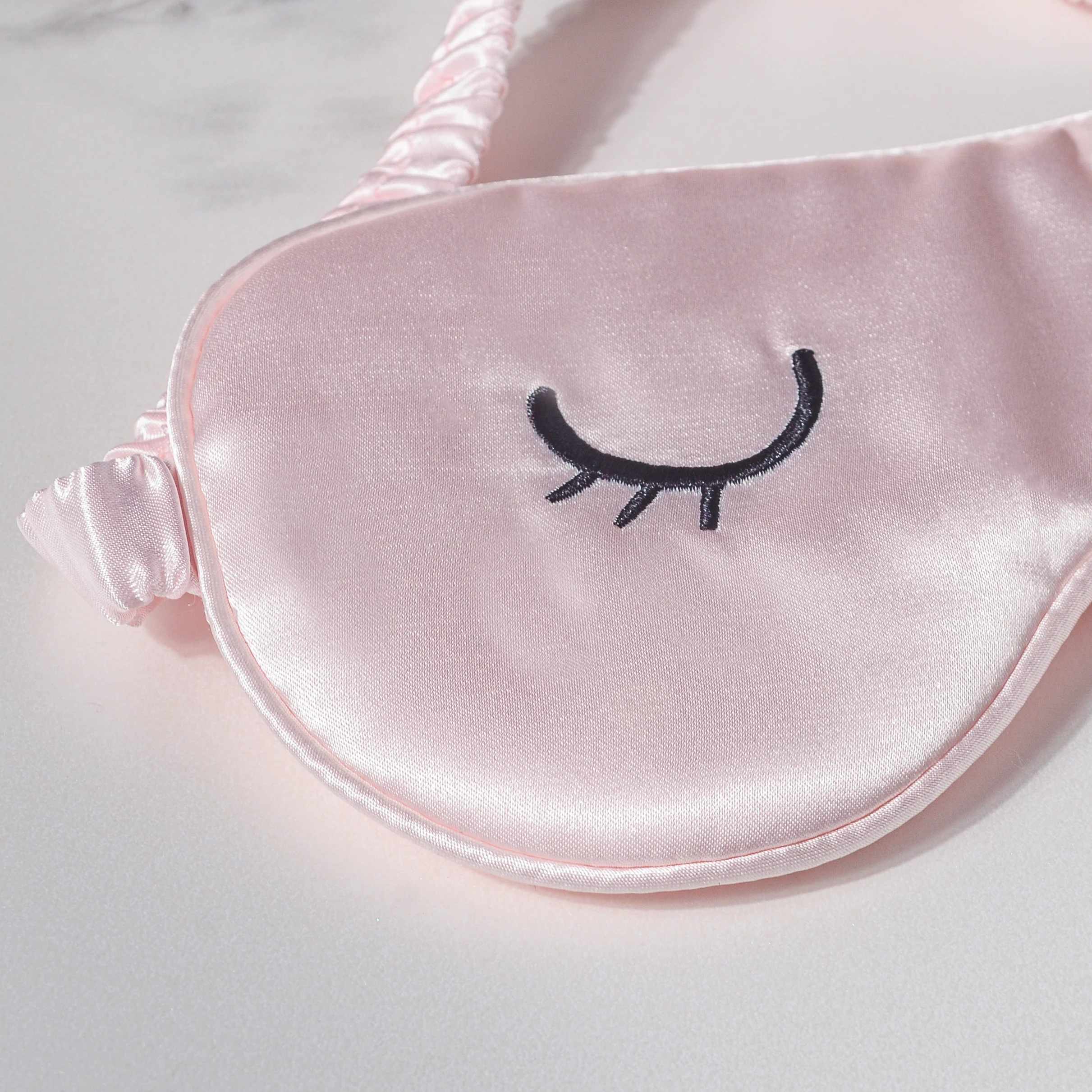 Sleepy Eyes Satin Eye Mask With Pouch Pink - Image 8