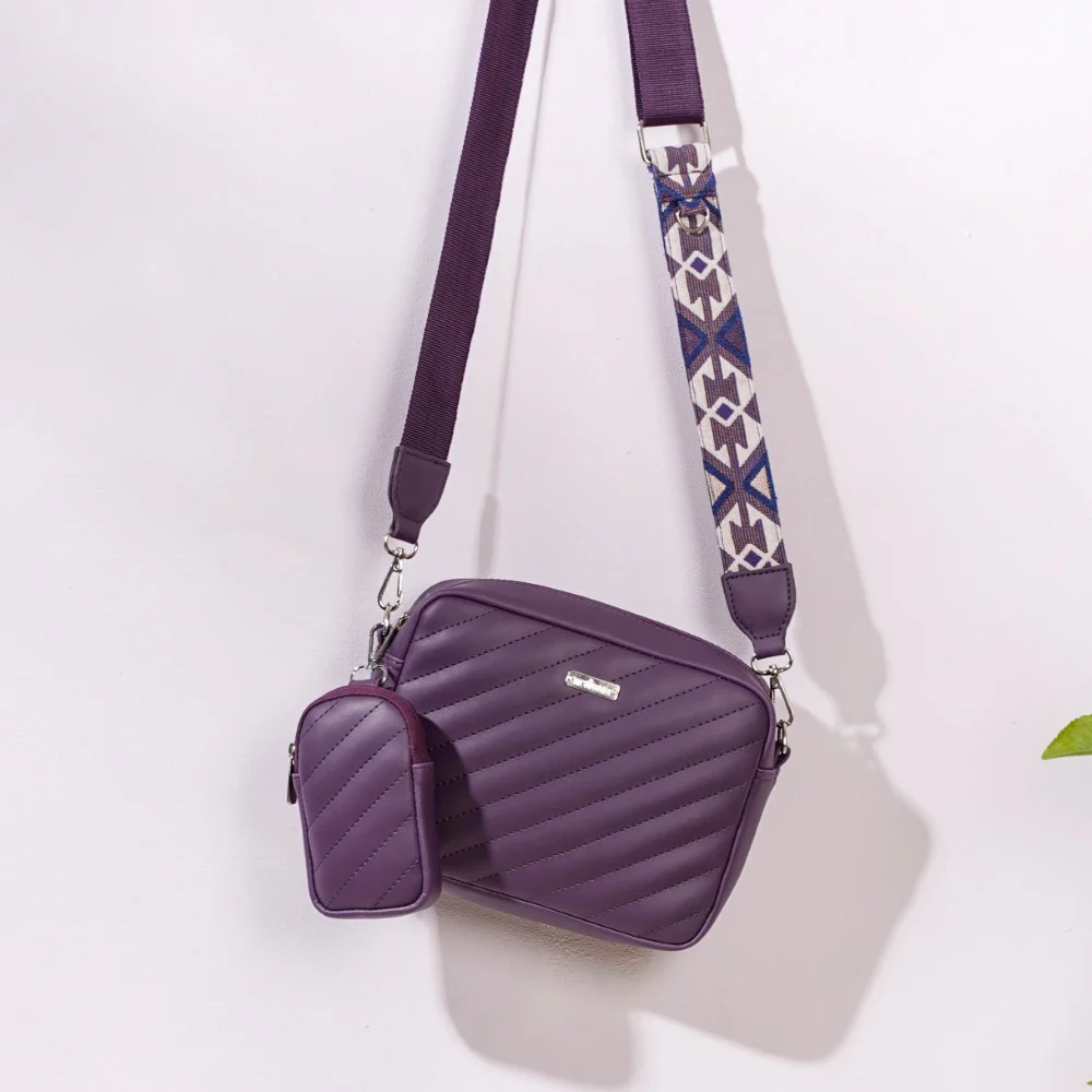 Sling Bag For Women Purple - Image 15