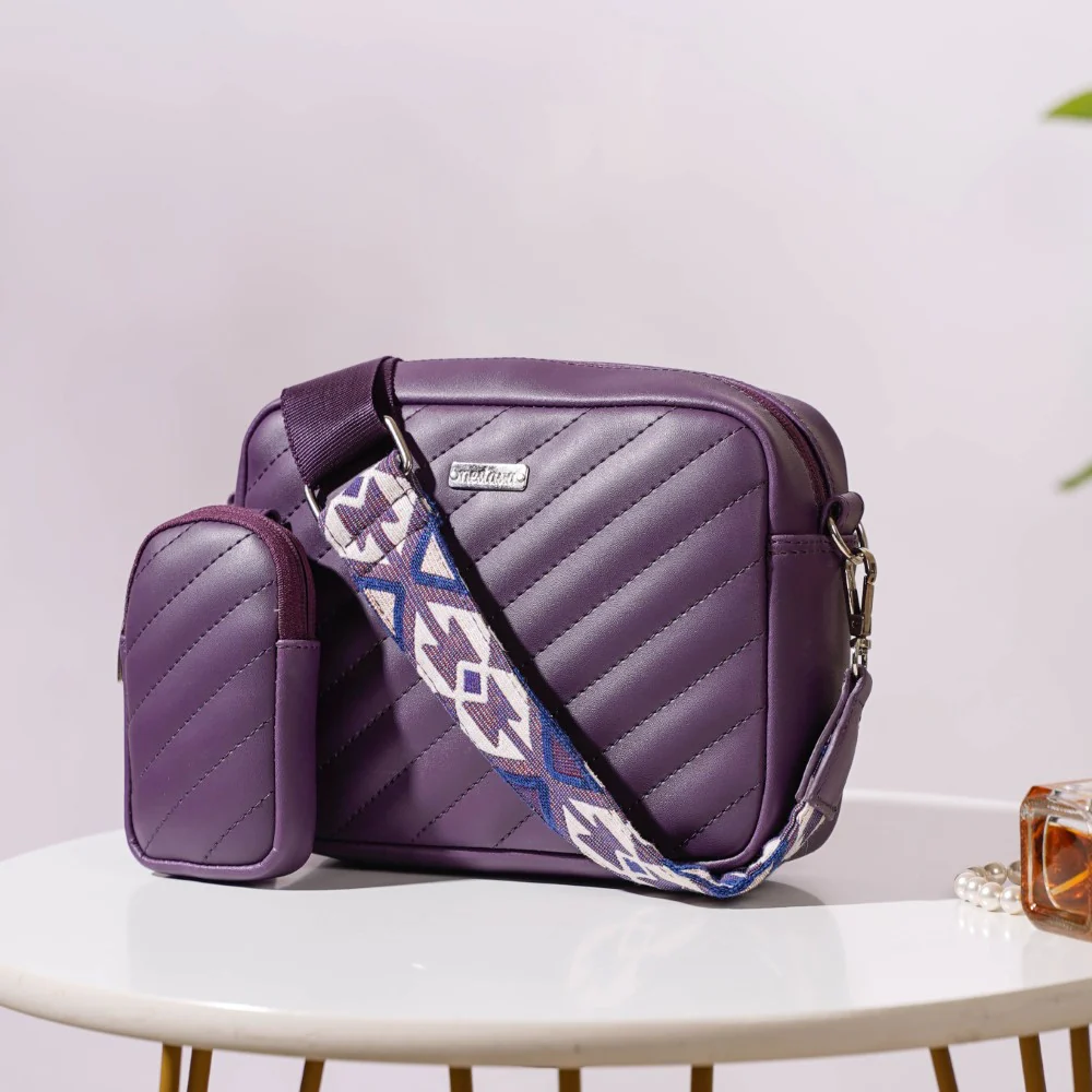 Sling Bag For Women Purple - Image 4