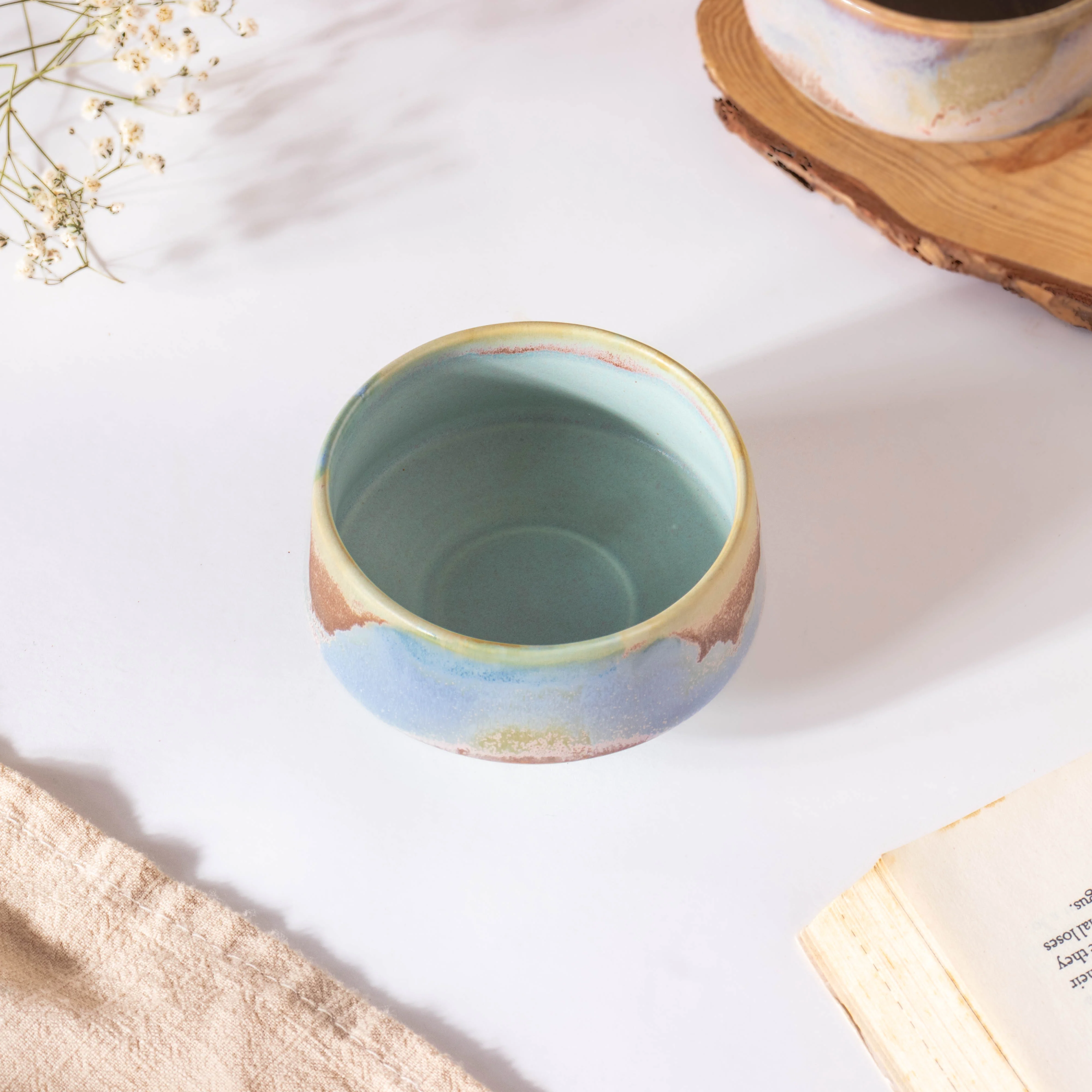 Small Blue Ombre Dip Bowl 100 ml - Image 5