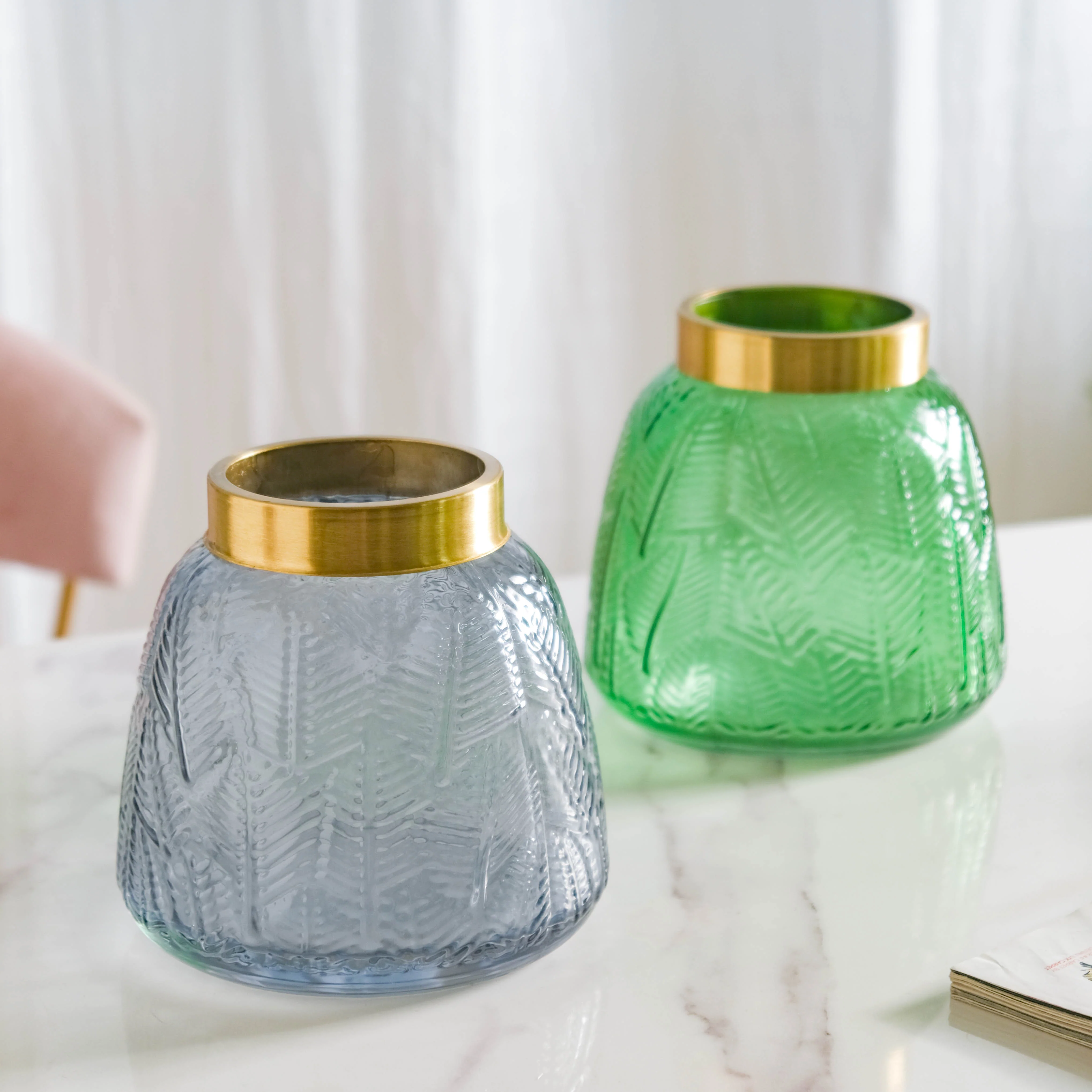 Small Bottle Glass Vase - Image 3