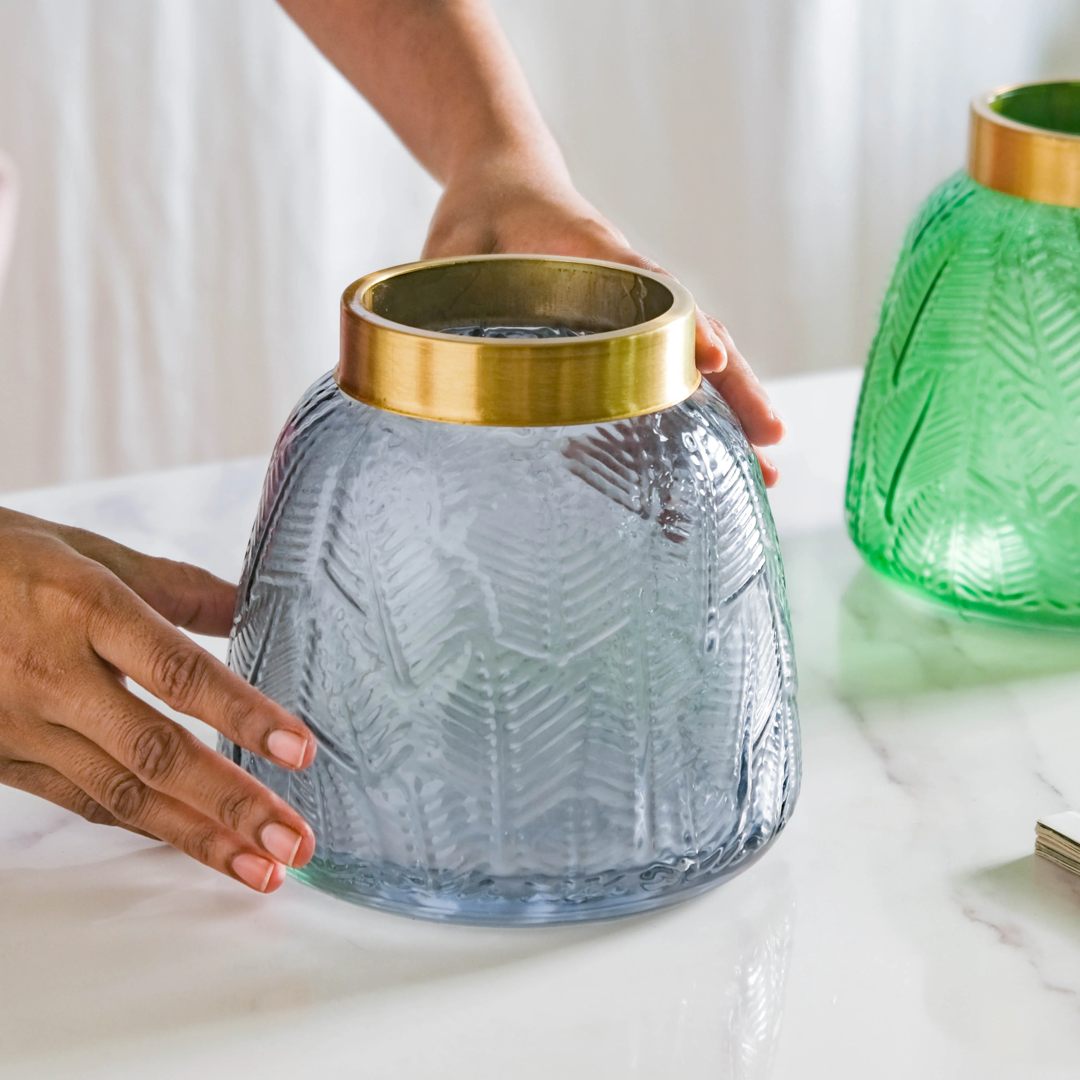 Small Bottle Glass Vase - Image 4