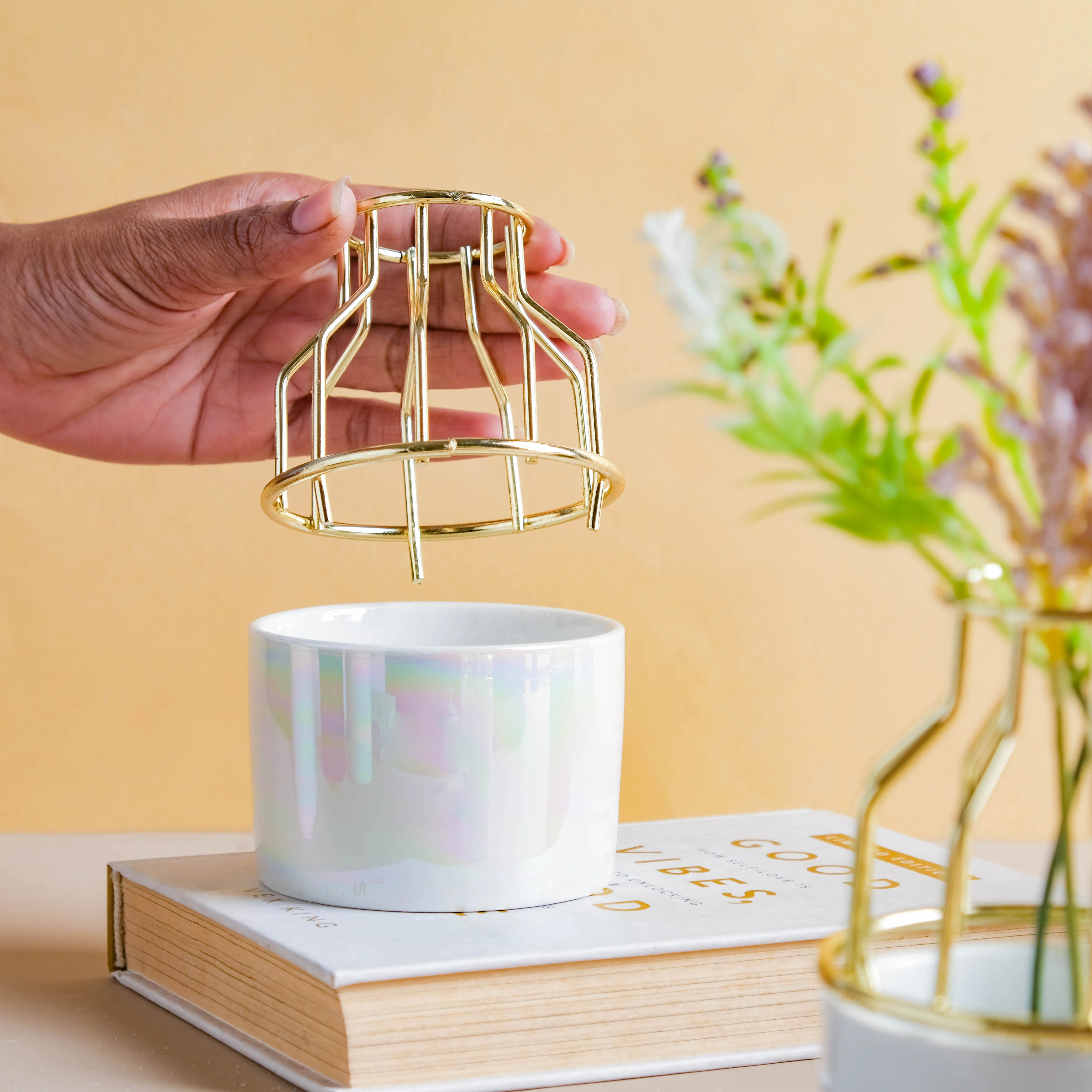 Small Ceramic Pot for Plants - Image 4