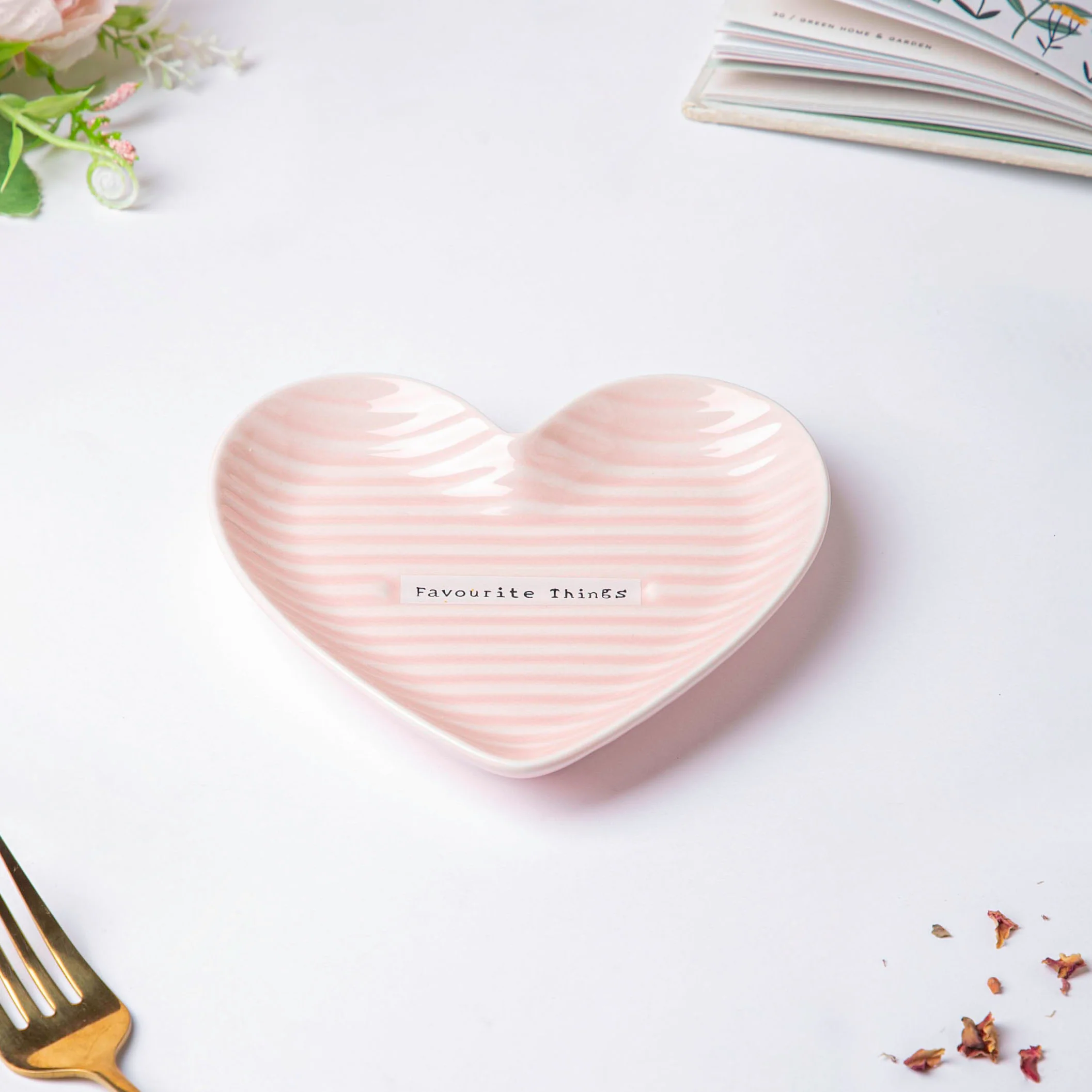 Small Heart Starter Plate Pink - Image 3