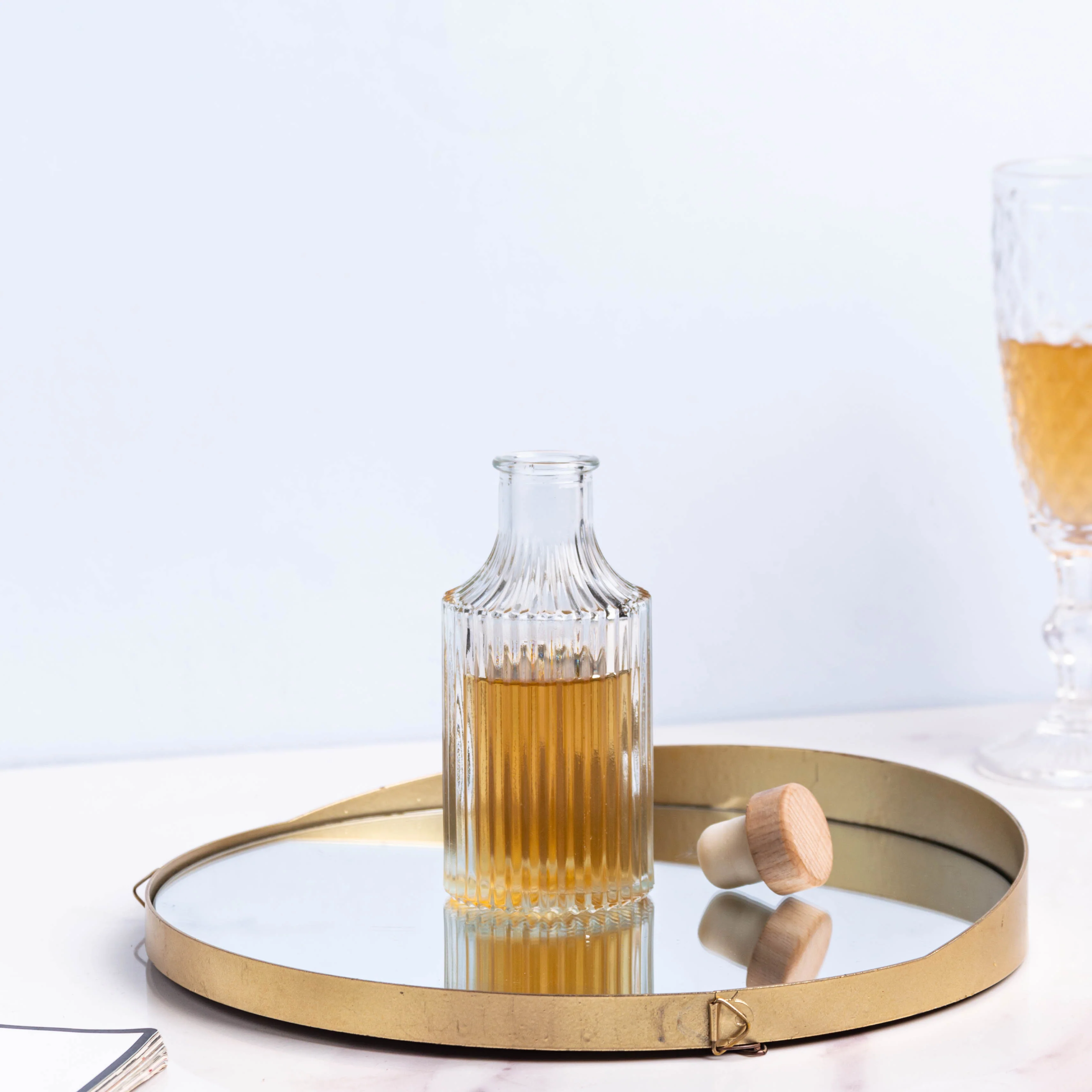 Small Wine Bottle with Cork - Image 4