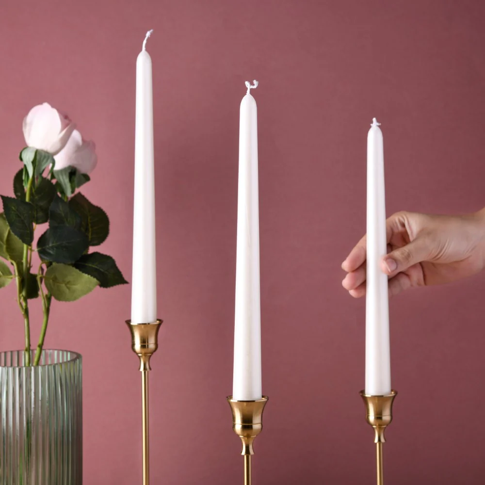Smooth Taper Candle Set of 4 - Image 2