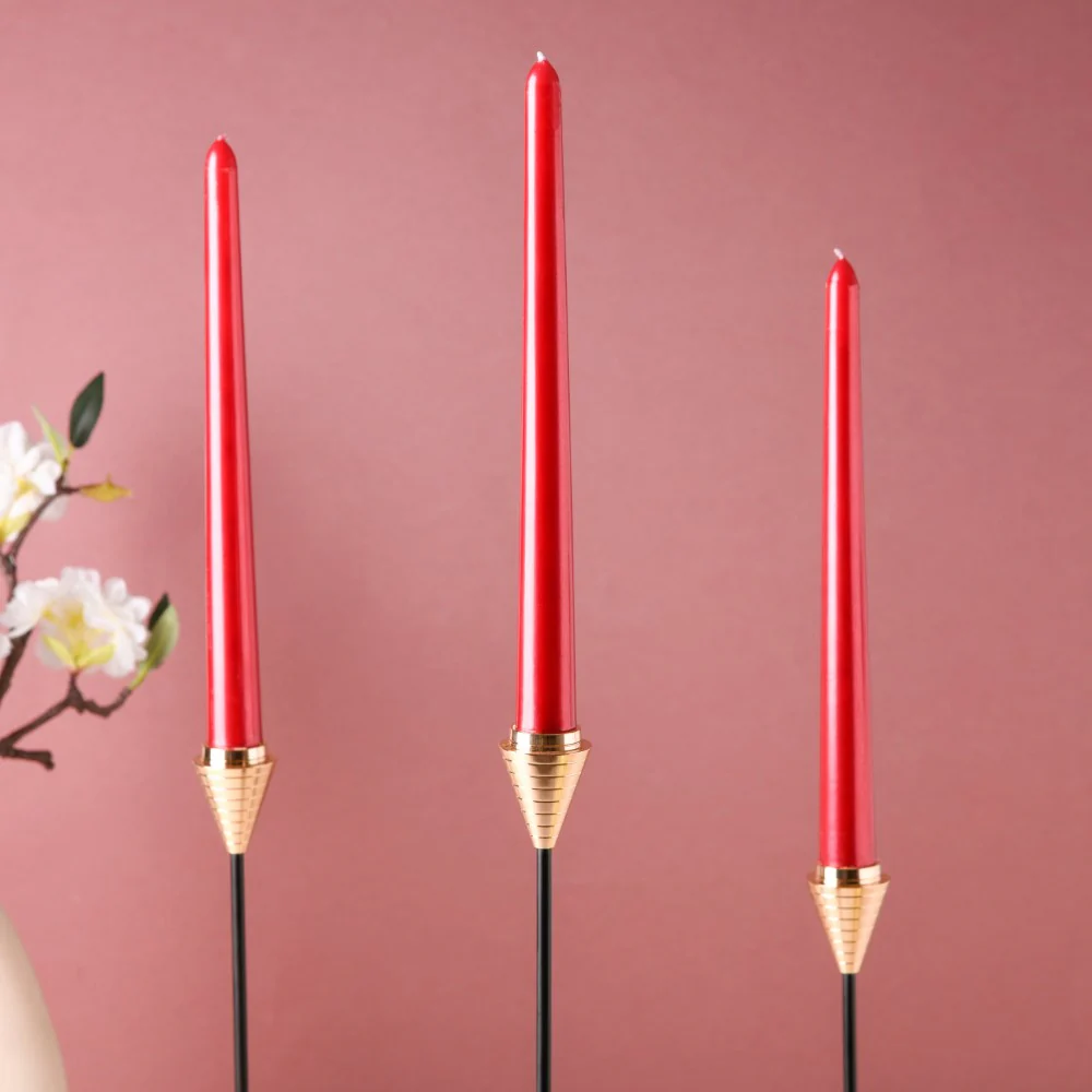 Smooth Taper Candle Set of 4 - Image 5