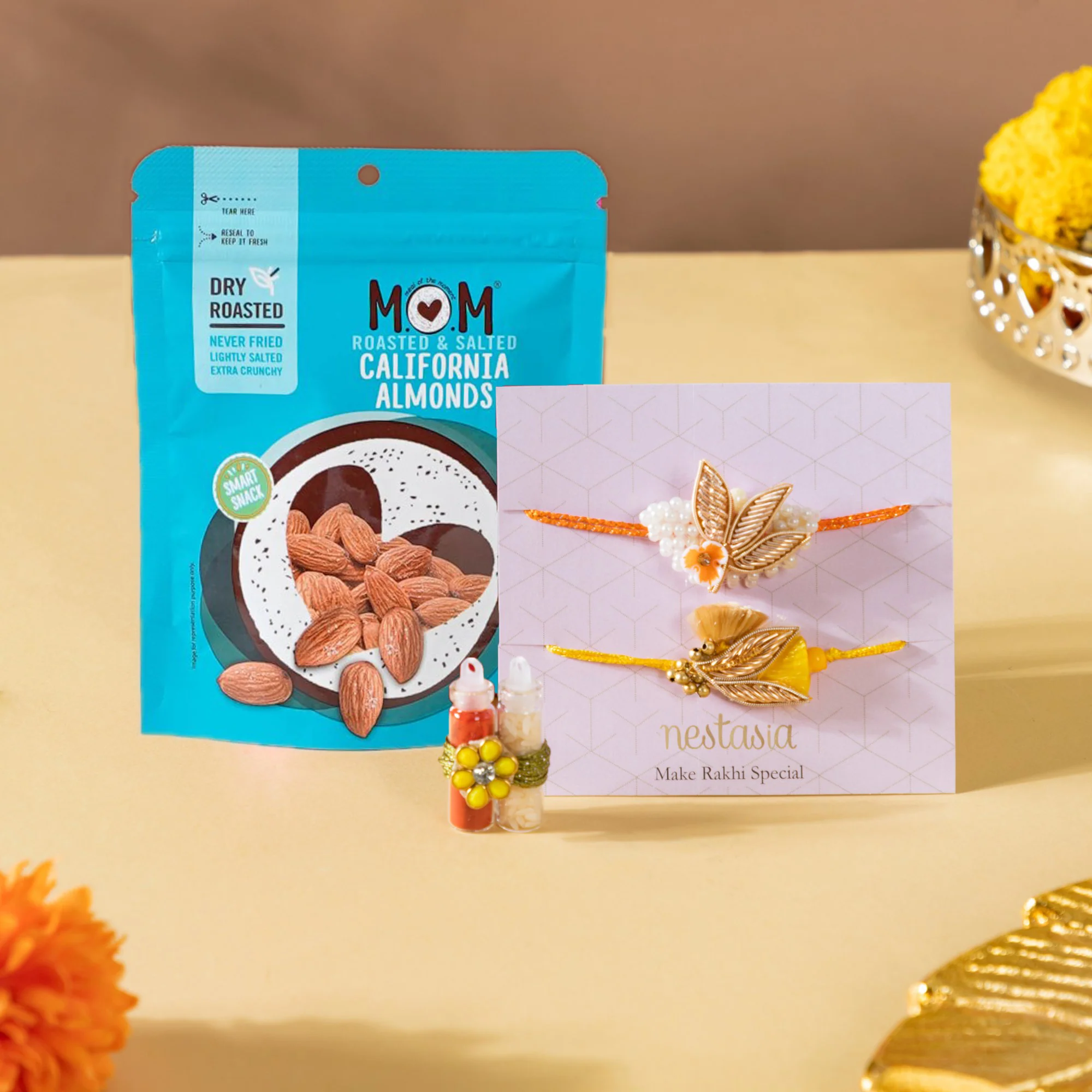 Snack O' Clock Rakhi Hamper Set Of 4 - Image 3