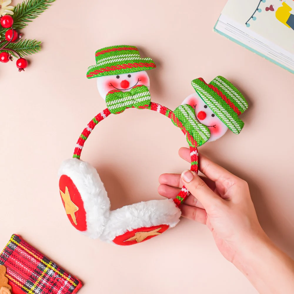 Snowman Winter Earmuffs For Christmas - Image 2