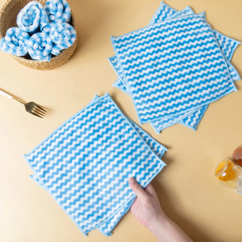 Soft Duster Cloth Blue Set Of 10 - Image 3