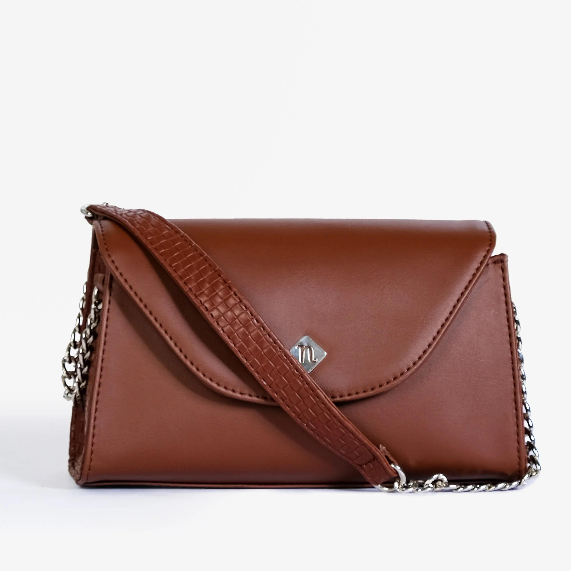 Soi Lisse Brown Shoulder Bag - Image 3