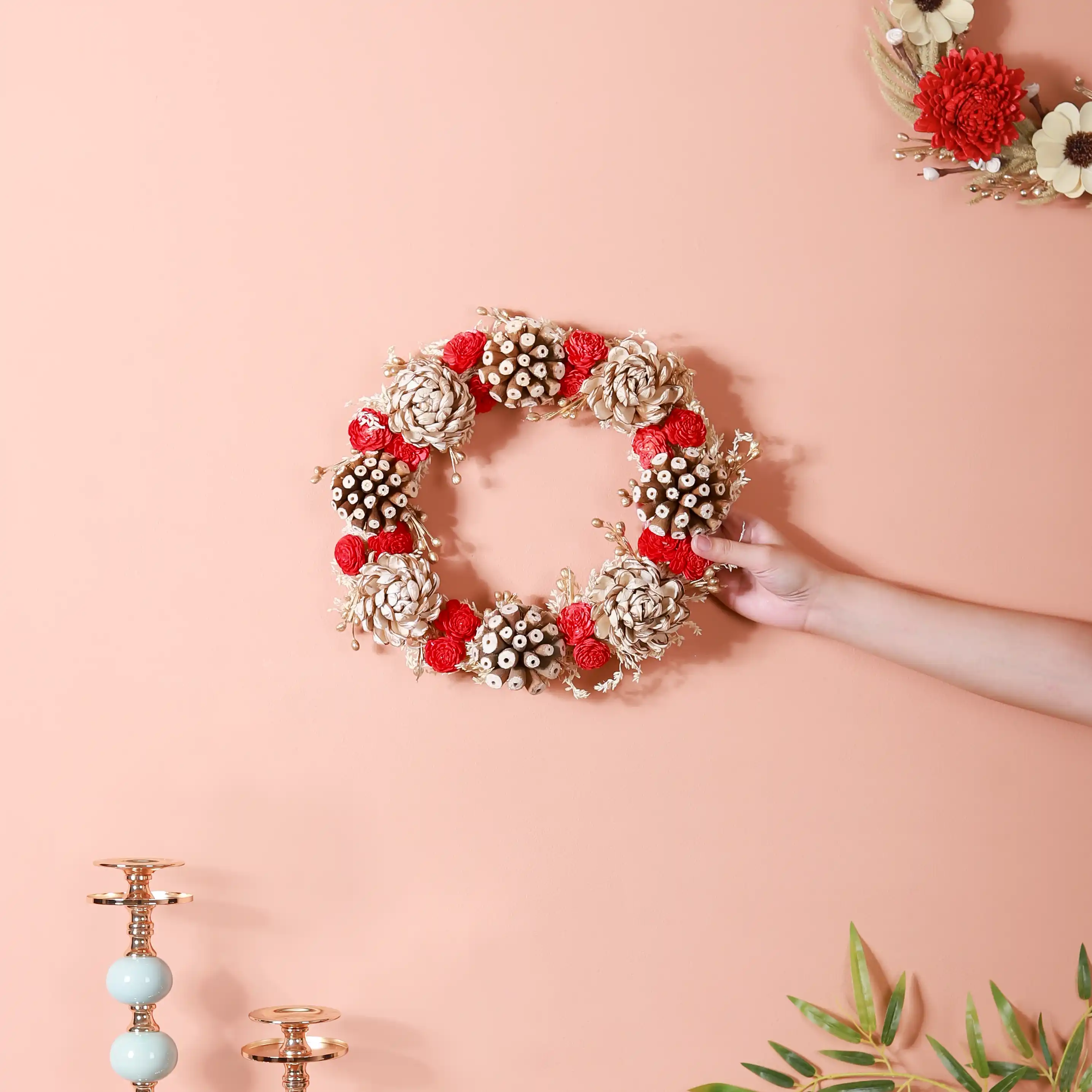 Sola Flower Handmade Wreath For Wall Decor - Image 2