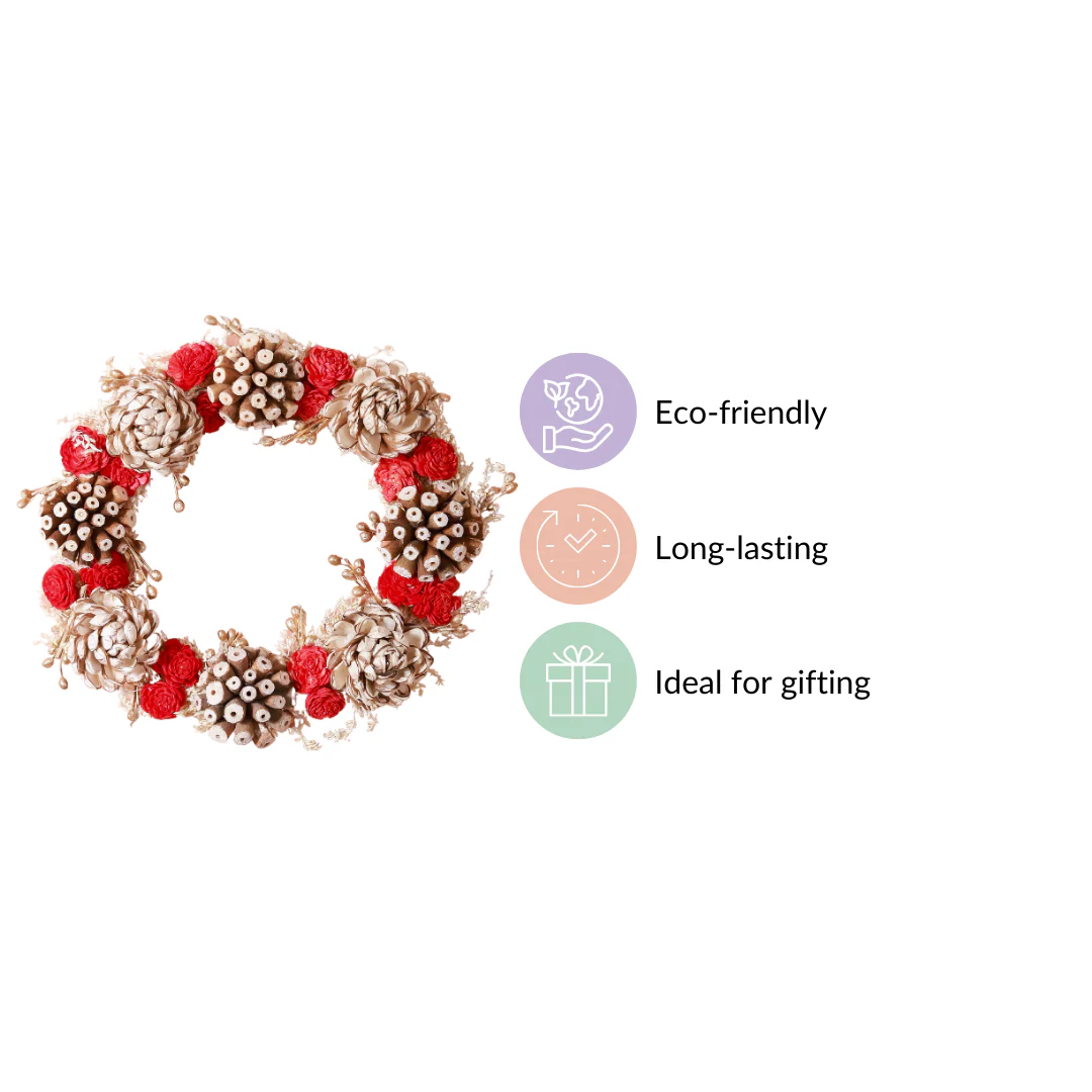 Sola Flower Handmade Wreath For Wall Decor - Image 5