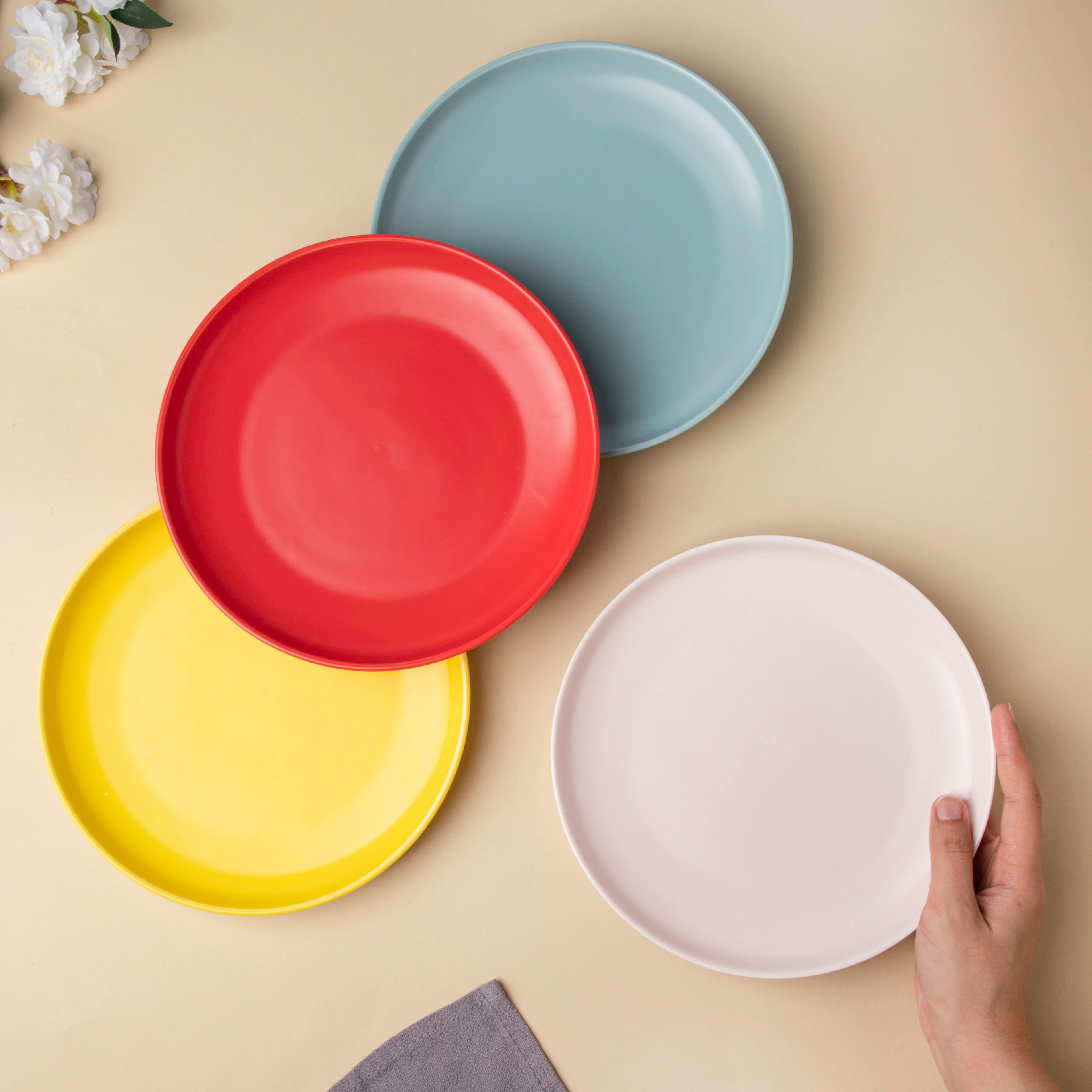 Solid Colored Snack Plate Large - Image 2