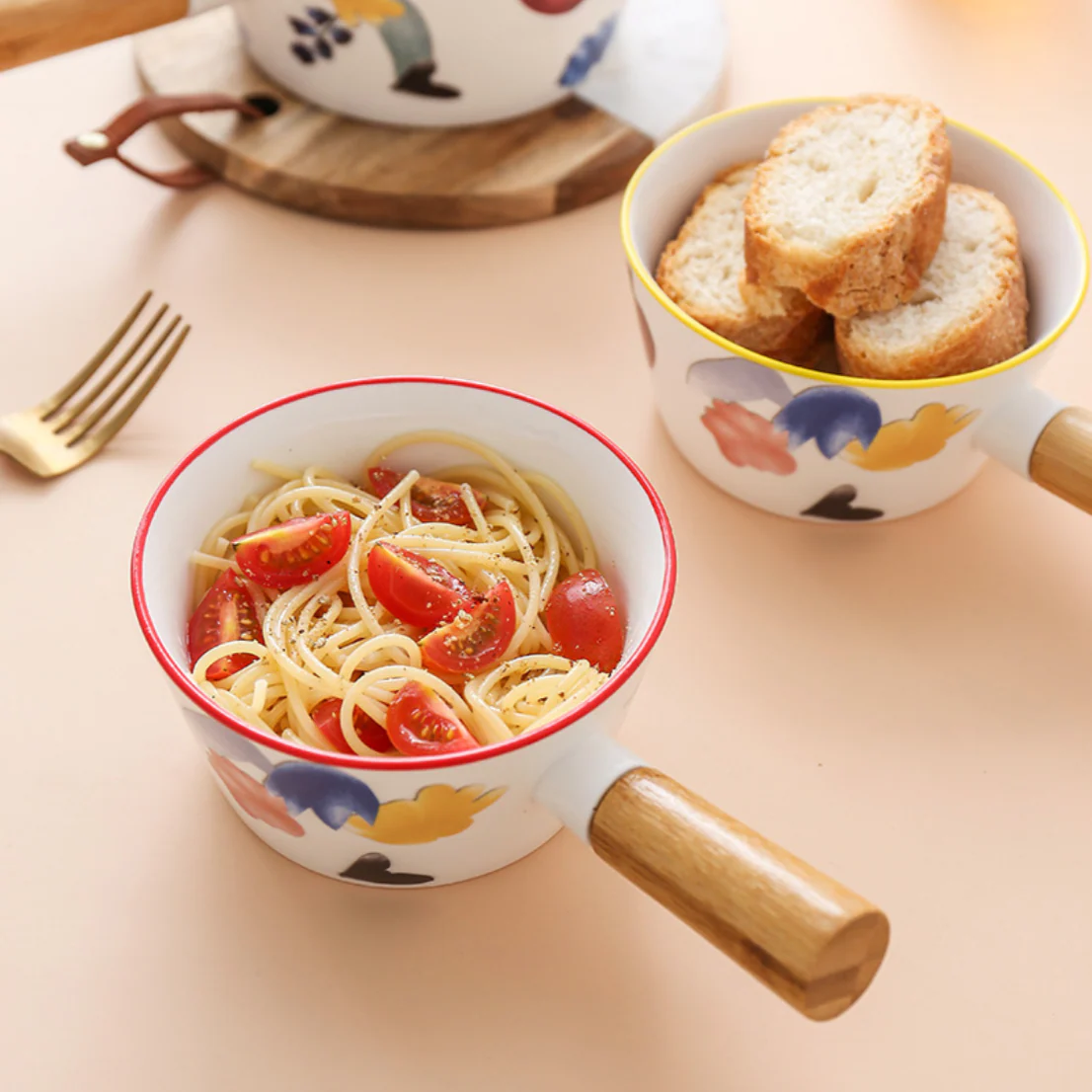 Soup Bowl with Handle - Image 2