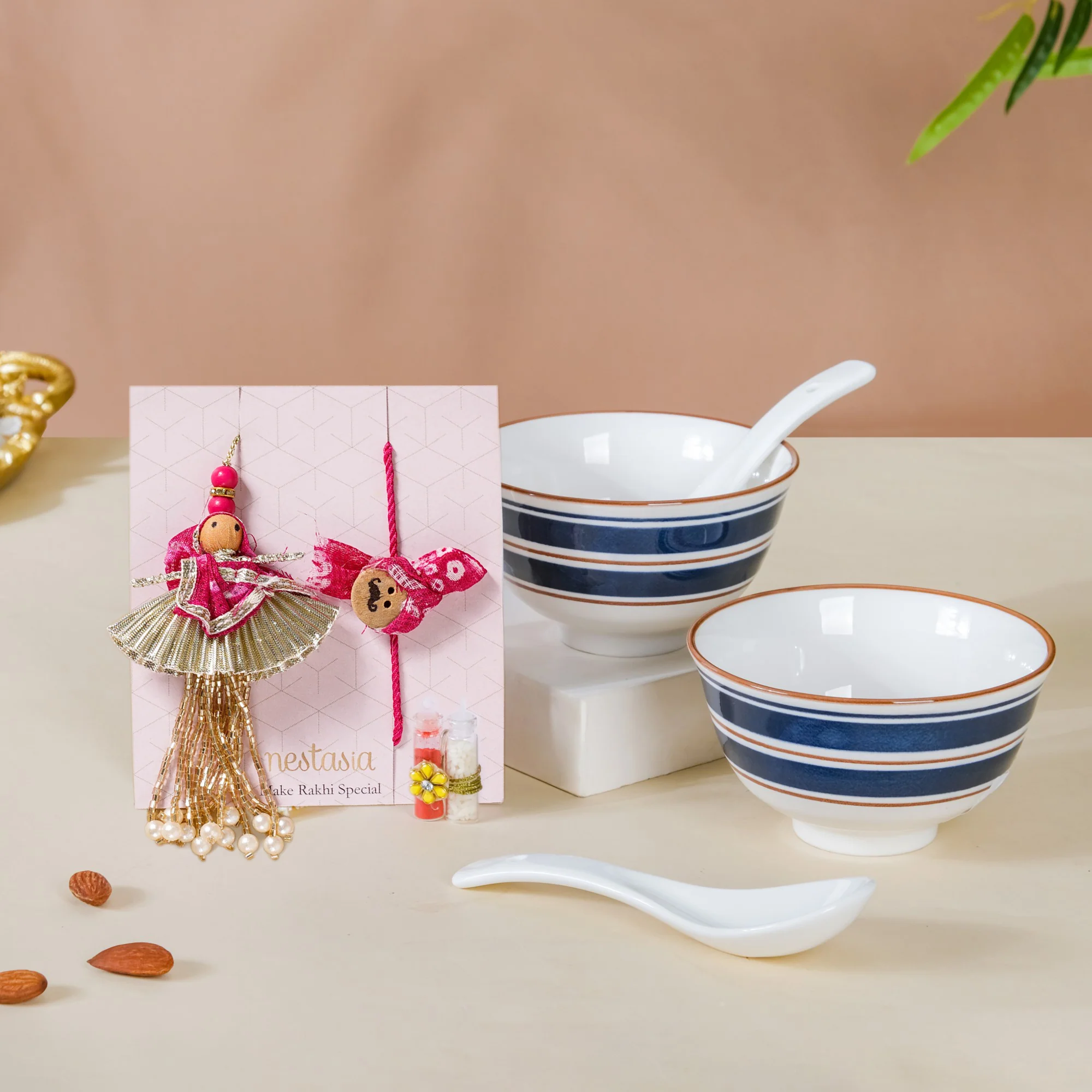 Soup Snack Rakhi Hamper For Siblings Set Of 8 - Image 2