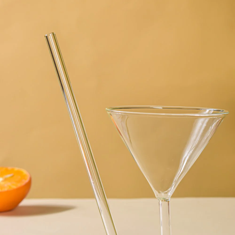 Spiral Cocktail Glass With Straw - Image 5