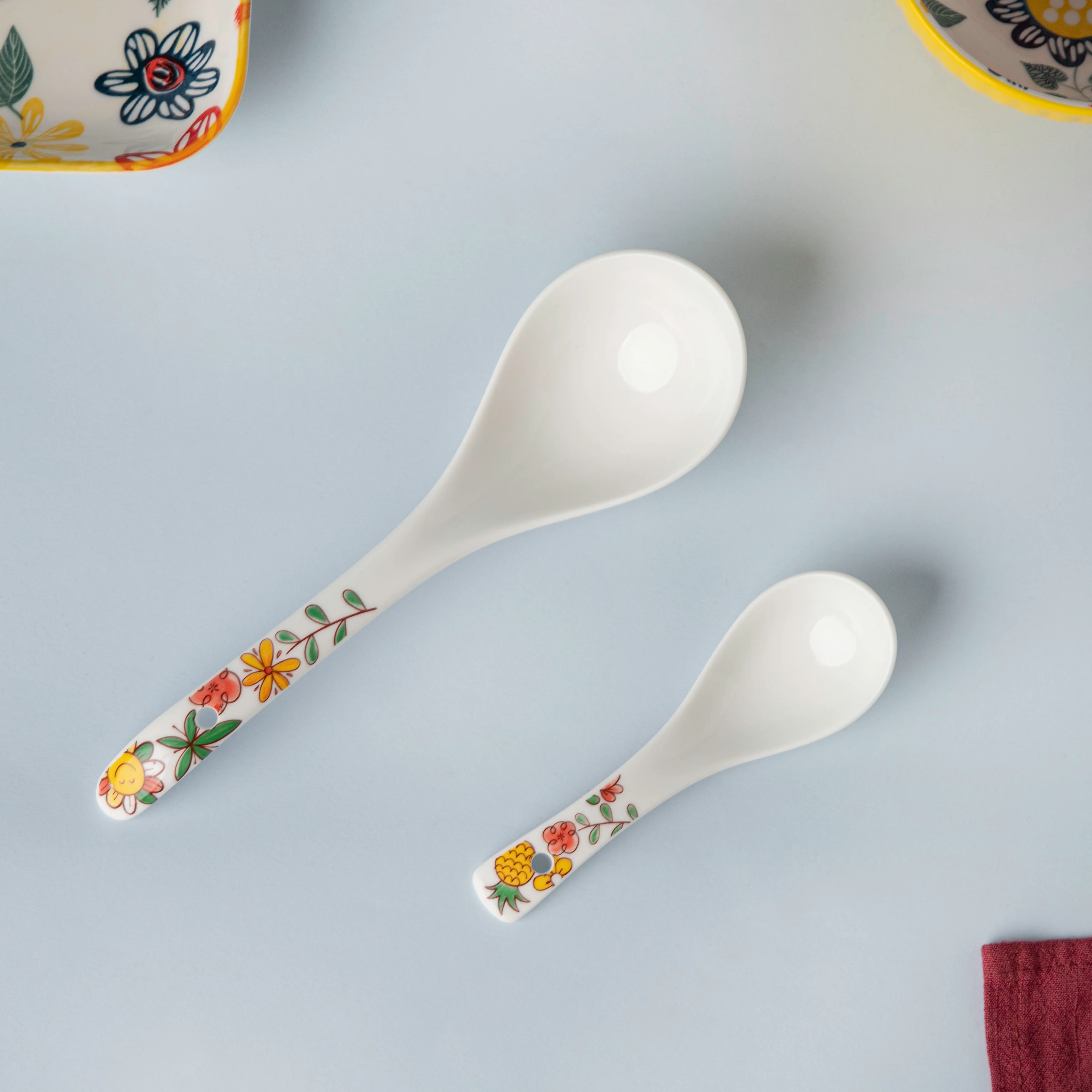 Spring Floral Ceramic Serving Spoon - Image 5
