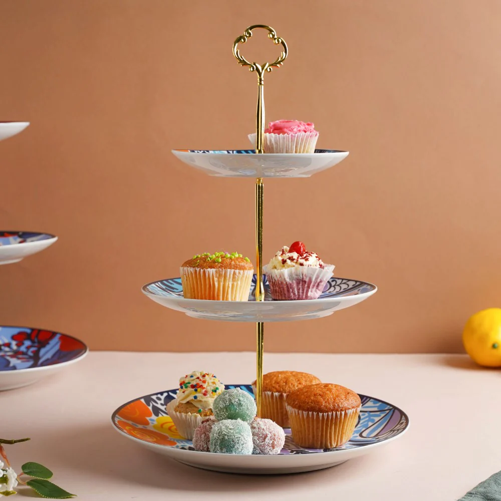 Spring Printed 3-Tier Dessert Display Stand - Image 5