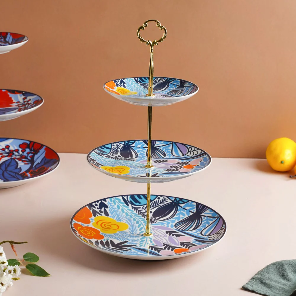 Spring Printed 3-Tier Dessert Display Stand - Image 7