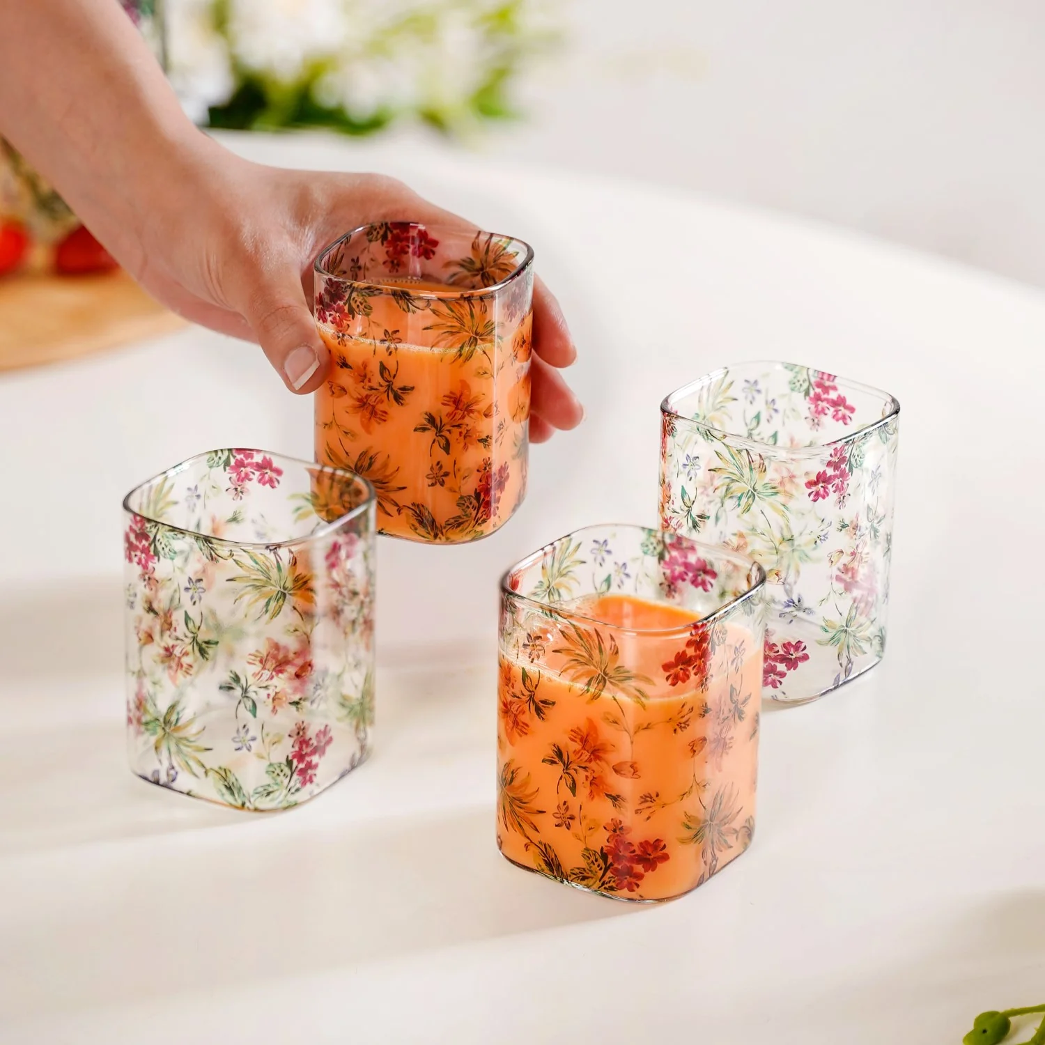 Springtime Borosilicate Cocktail Glassware Set Of 4 230ml - Image 2