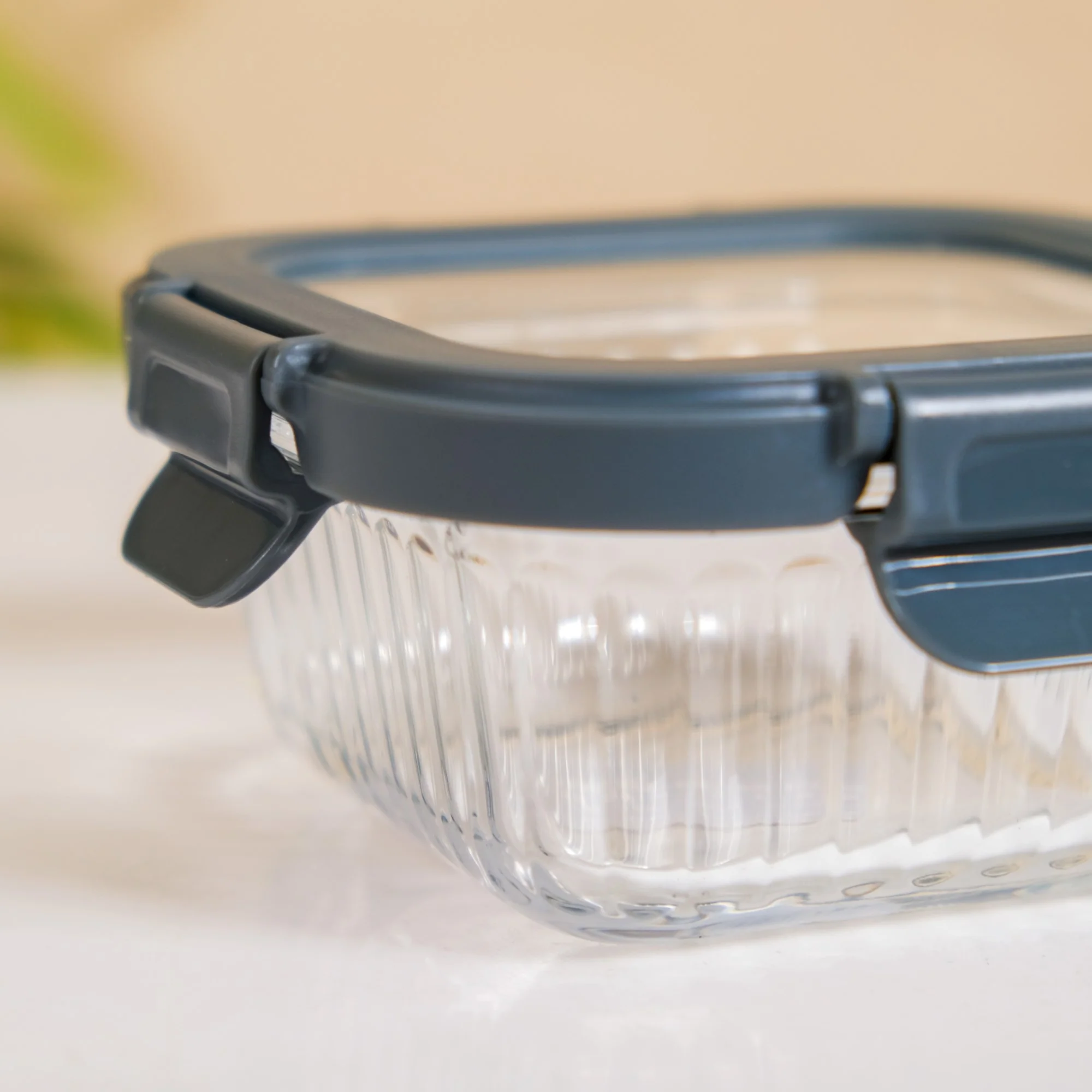 Square Airtight Microwave Safe Glass Lunch Box Set Of 2 300ml - Image 11