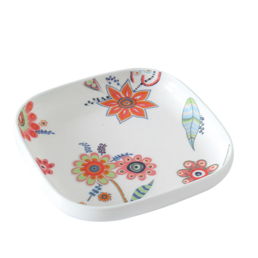 Square Deep Plate Floral - Image 4